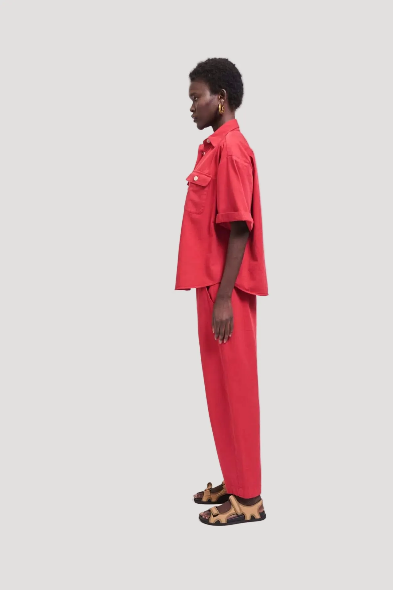 The Boxer Pant in Red sold by Jamie Haller product image thumbnail 5