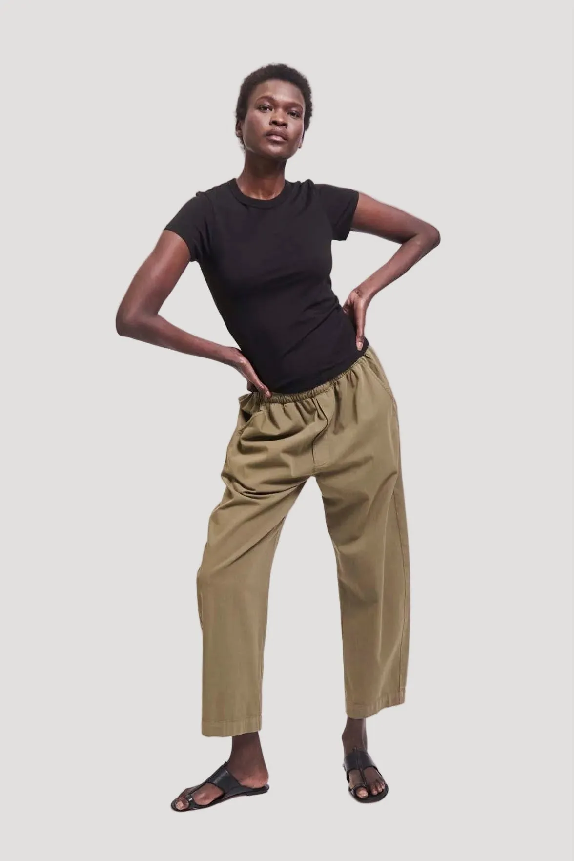 The Boxer Pant in Loden sold by Jamie Haller