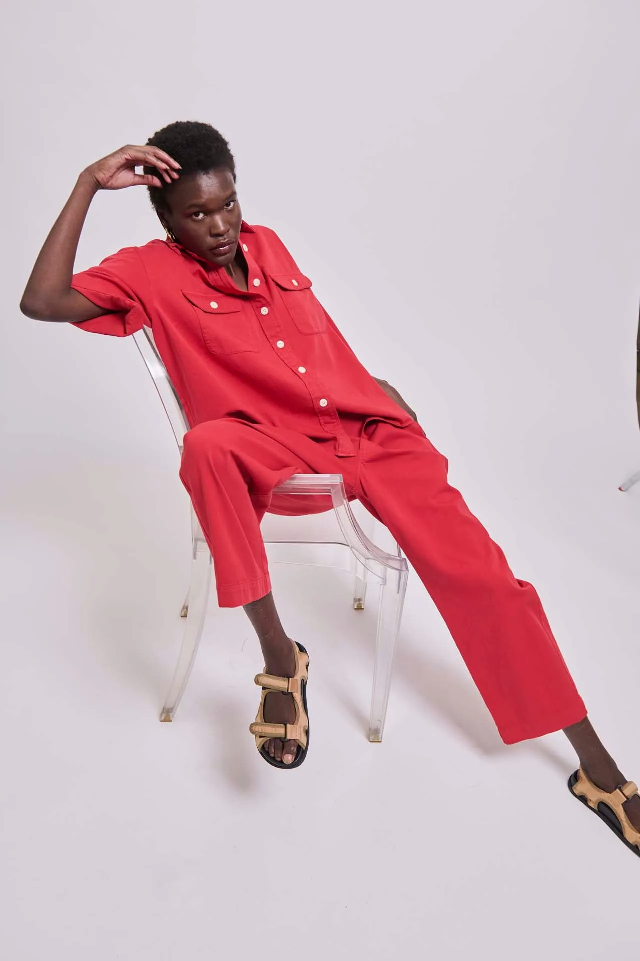 The Scout Shirt in Red sold by Jamie Haller product image thumbnail 3