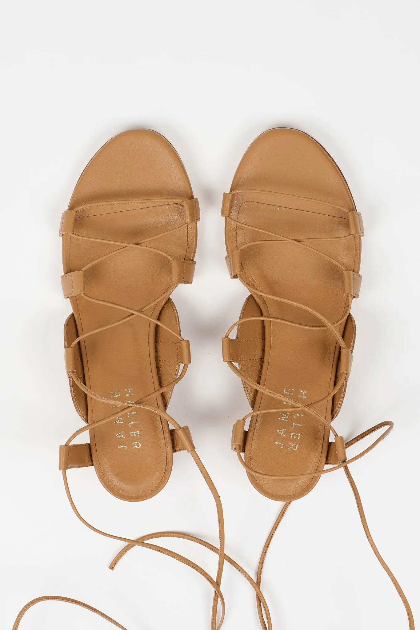 The Sparta Heel in Camel sold by Jamie Haller
