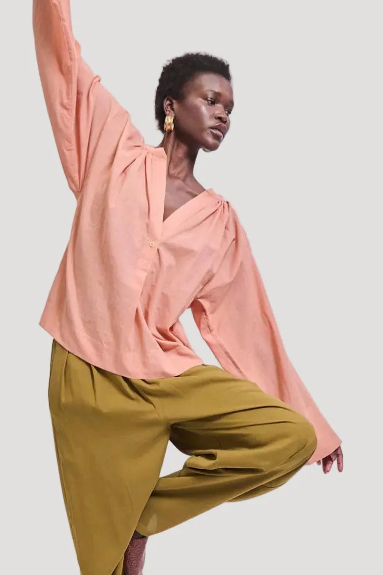 The Pascale Blouse in Dusty Peach sold by Jamie Haller product image thumbnail 2