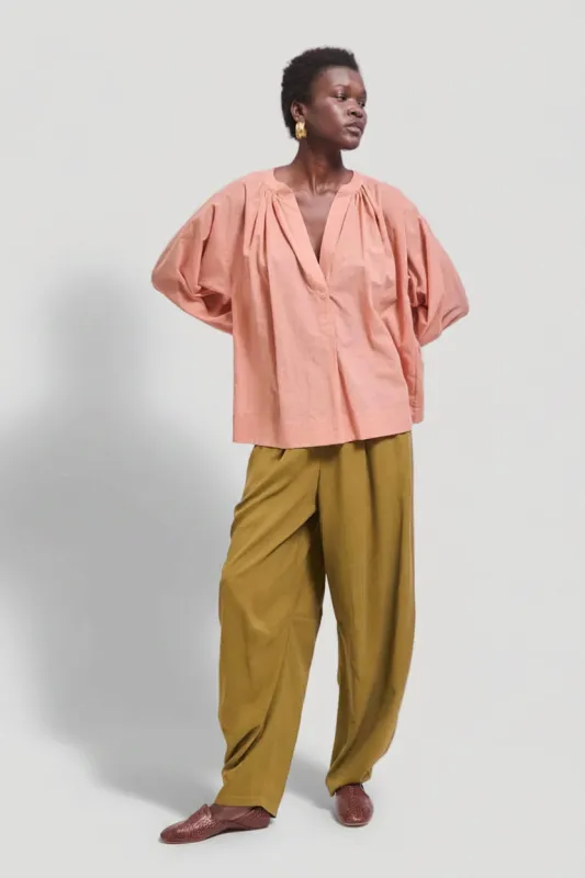 The Pascale Blouse in Dusty Peach made by Jamie Haller