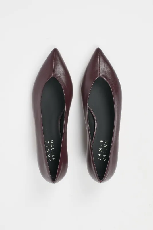 The Trap Pump in Oxblood made by Jamie Haller