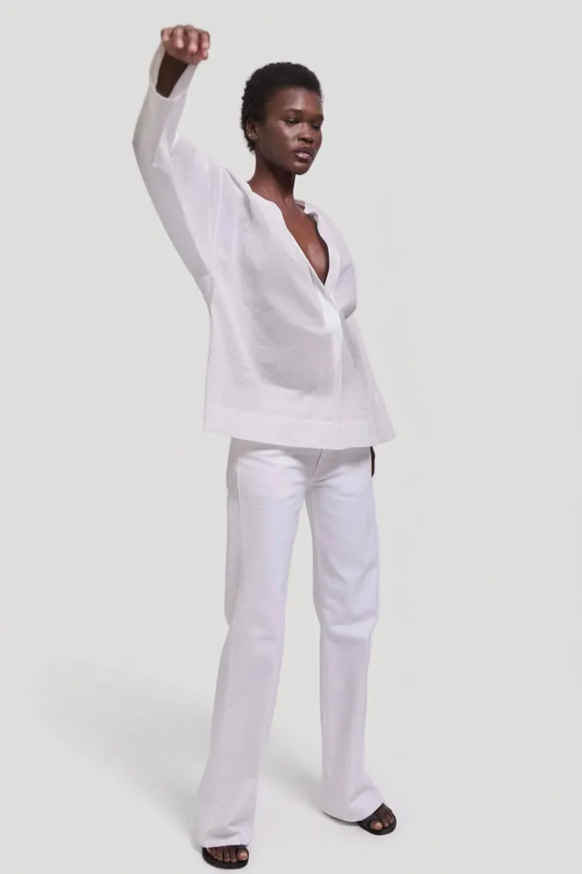 The Pascale Blouse in White sold by Jamie Haller product image thumbnail 5