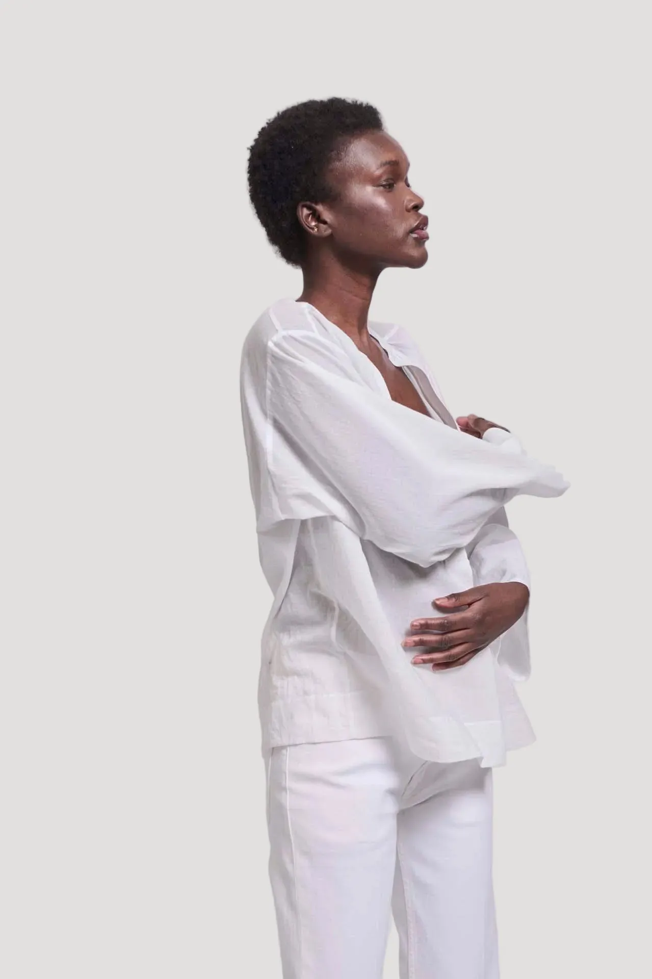 The Pascale Blouse in White sold by Jamie Haller product image thumbnail 2