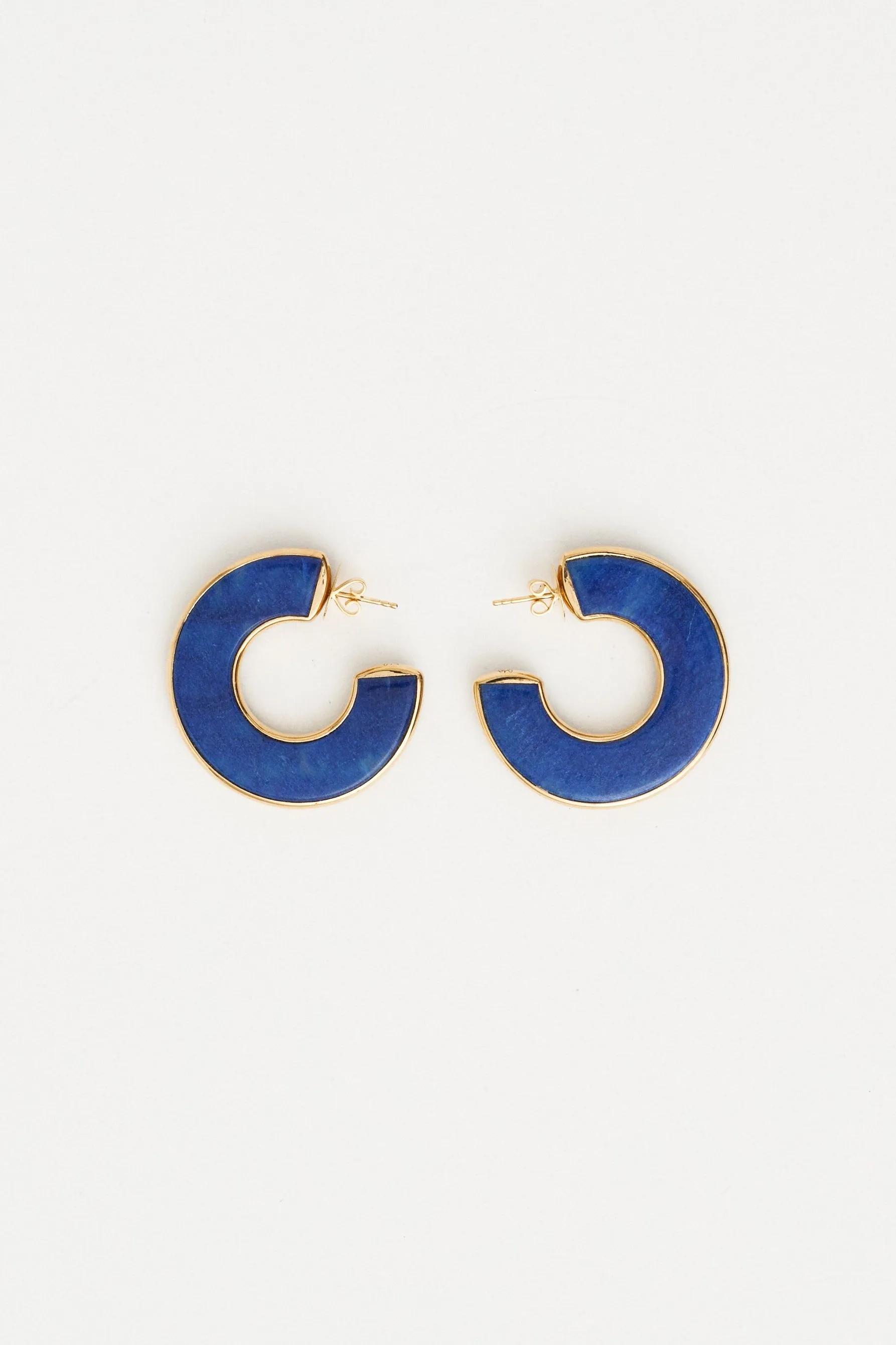 The Stone Hoop in Blue Aventurine sold by Jamie Haller product image thumbnail 2