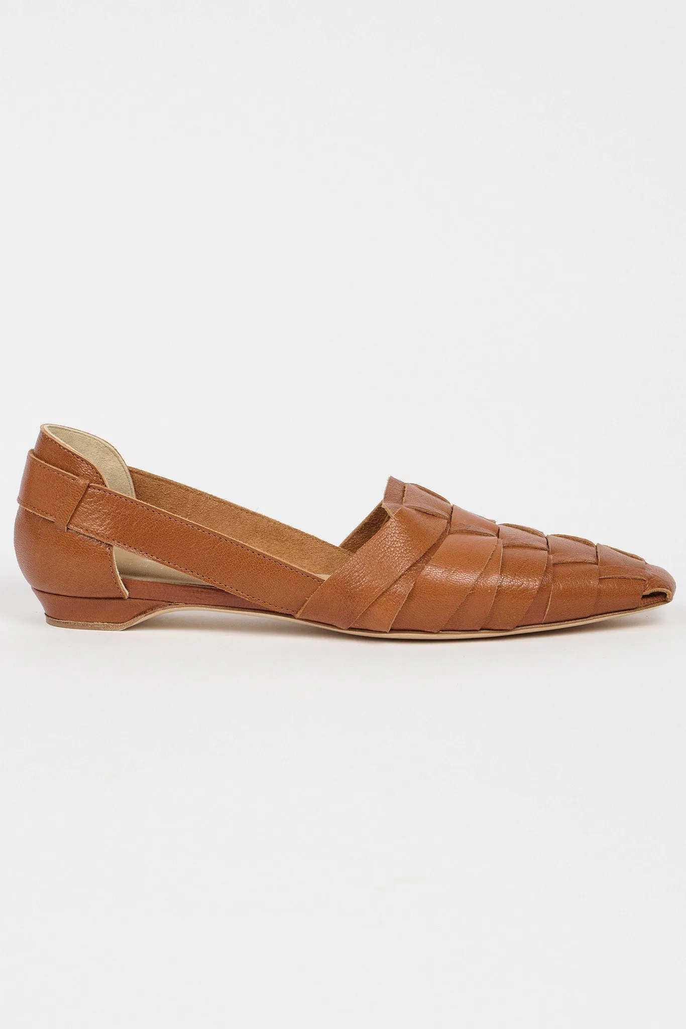 The Weave Slip On in Cognac sold by Jamie Haller product image thumbnail 5