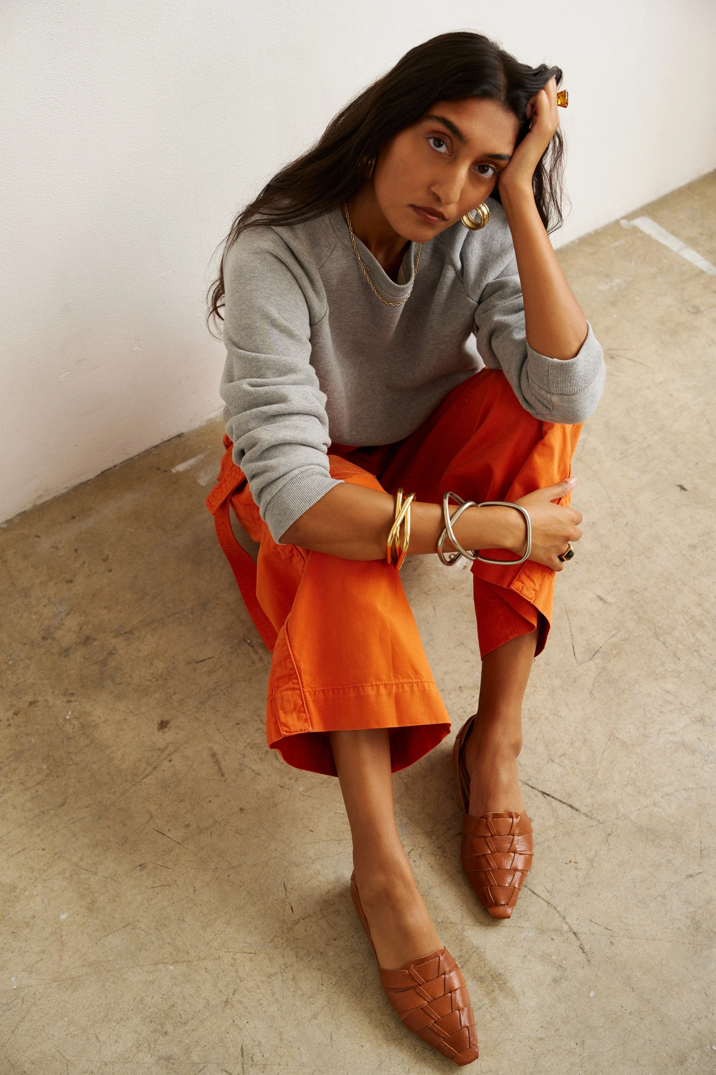 The Weave Slip On in Cognac sold by Jamie Haller product image thumbnail 4