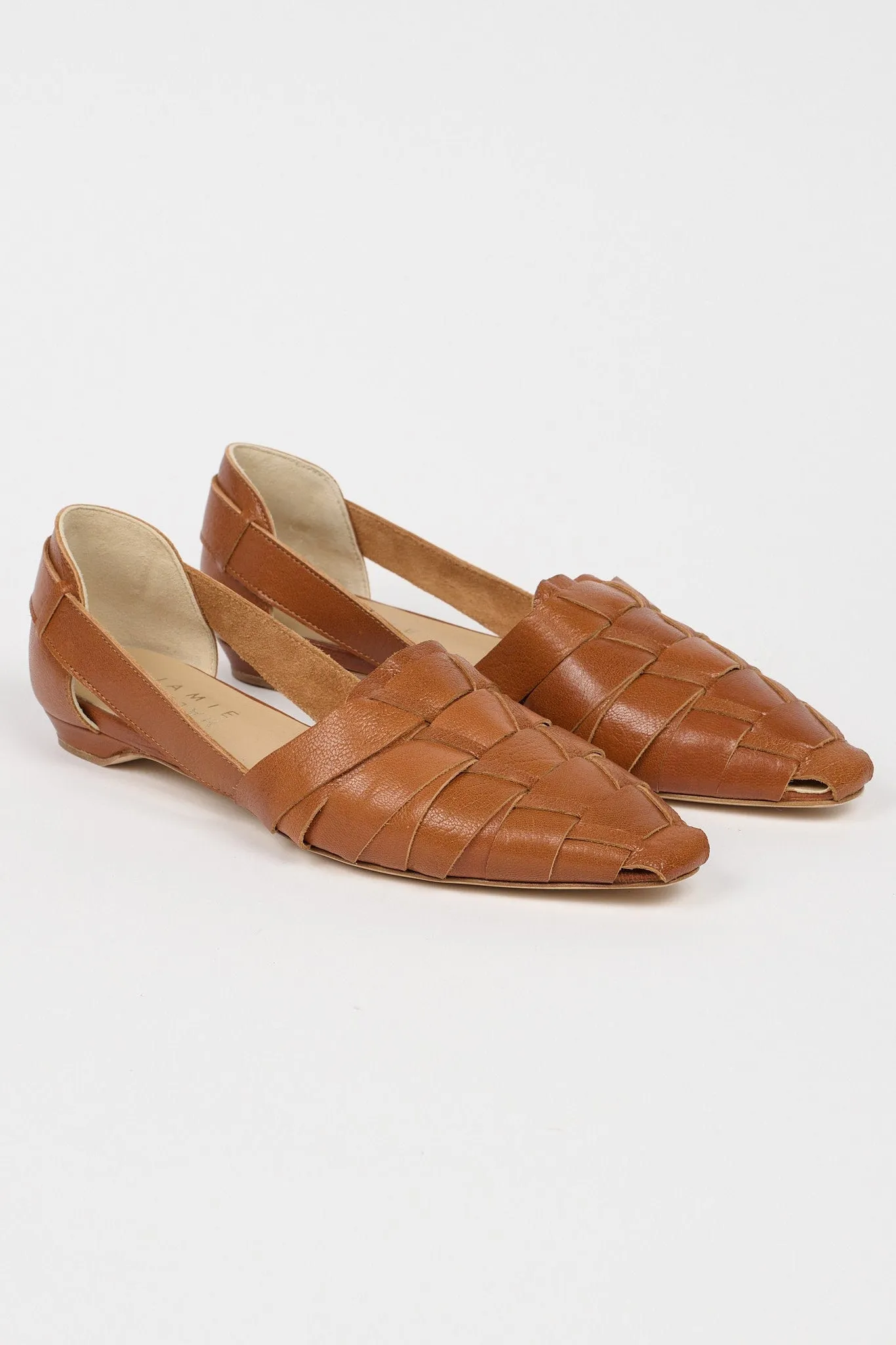 The Weave Slip On in Cognac sold by Jamie Haller product image thumbnail 3