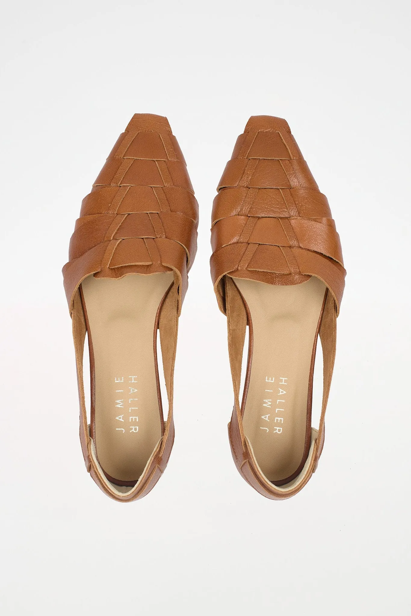 The Weave Slip On in Cognac sold by Jamie Haller