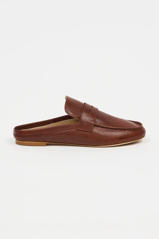 The Penny Loafer Mule in Cuoio made by Jamie Haller