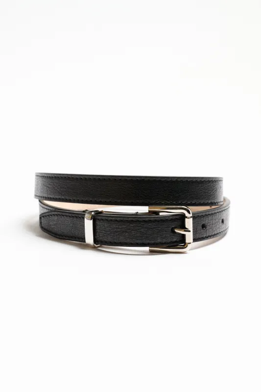 The Slim Bar Belt in Black made by Jamie Haller
