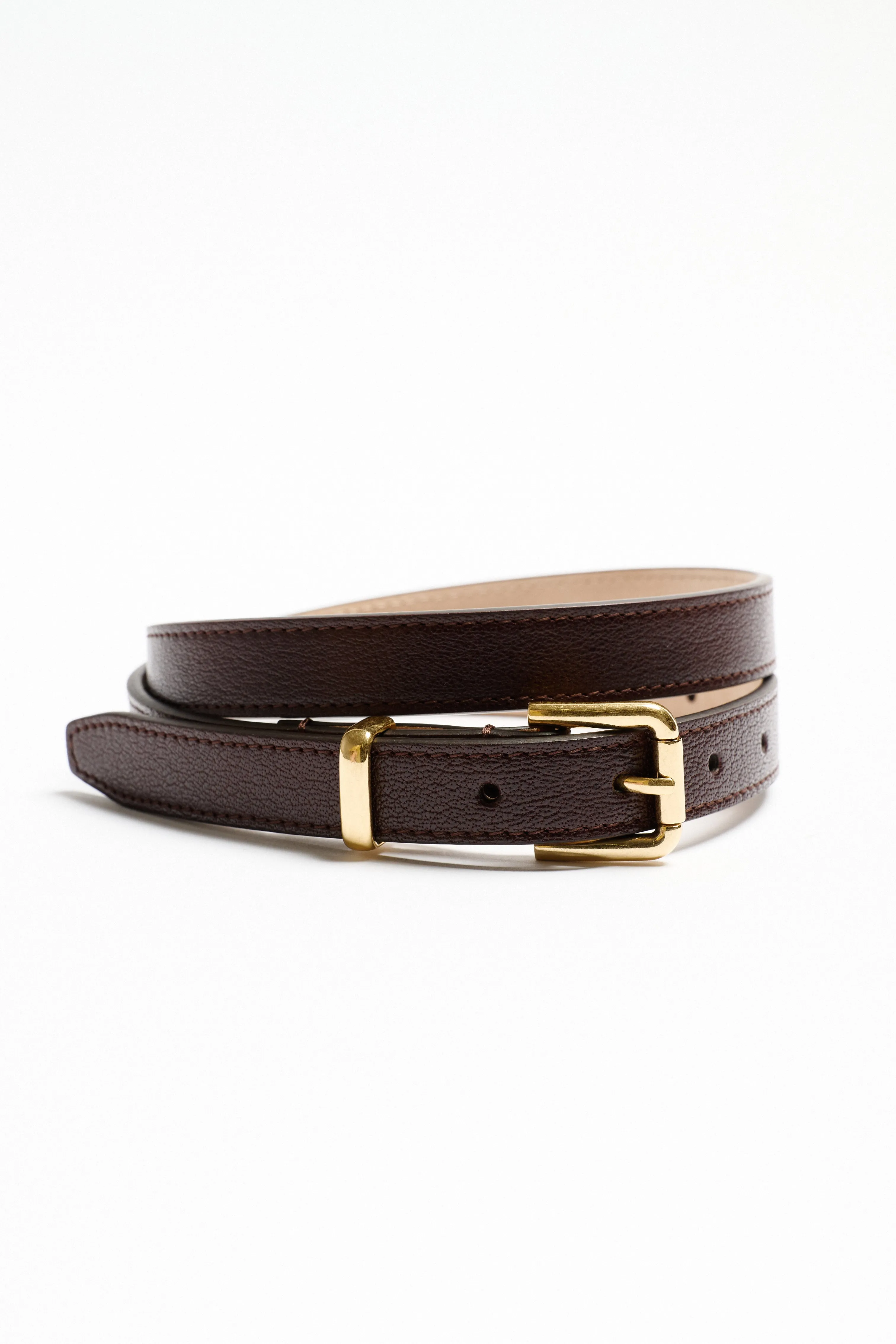 The Slim Bar Belt in Oxblood sold by Jamie Haller