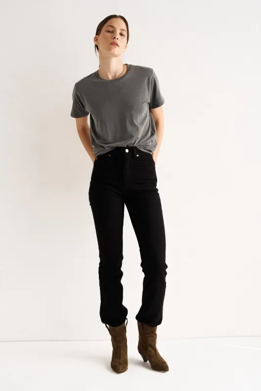 The Chameleon Tee in Pigment Black made by Jamie Haller