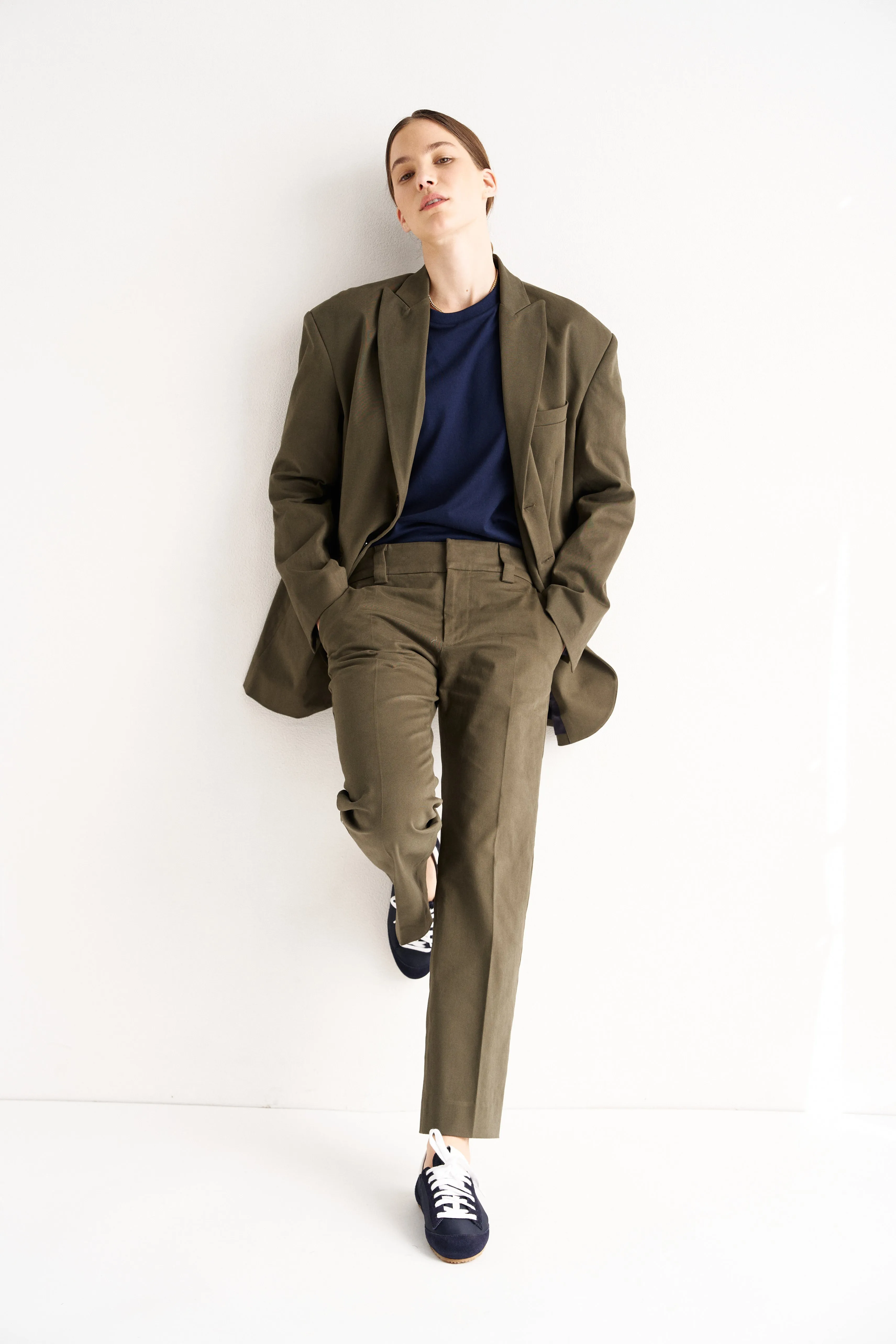 The Kick Trouser in Olive sold by Jamie Haller product image thumbnail 5