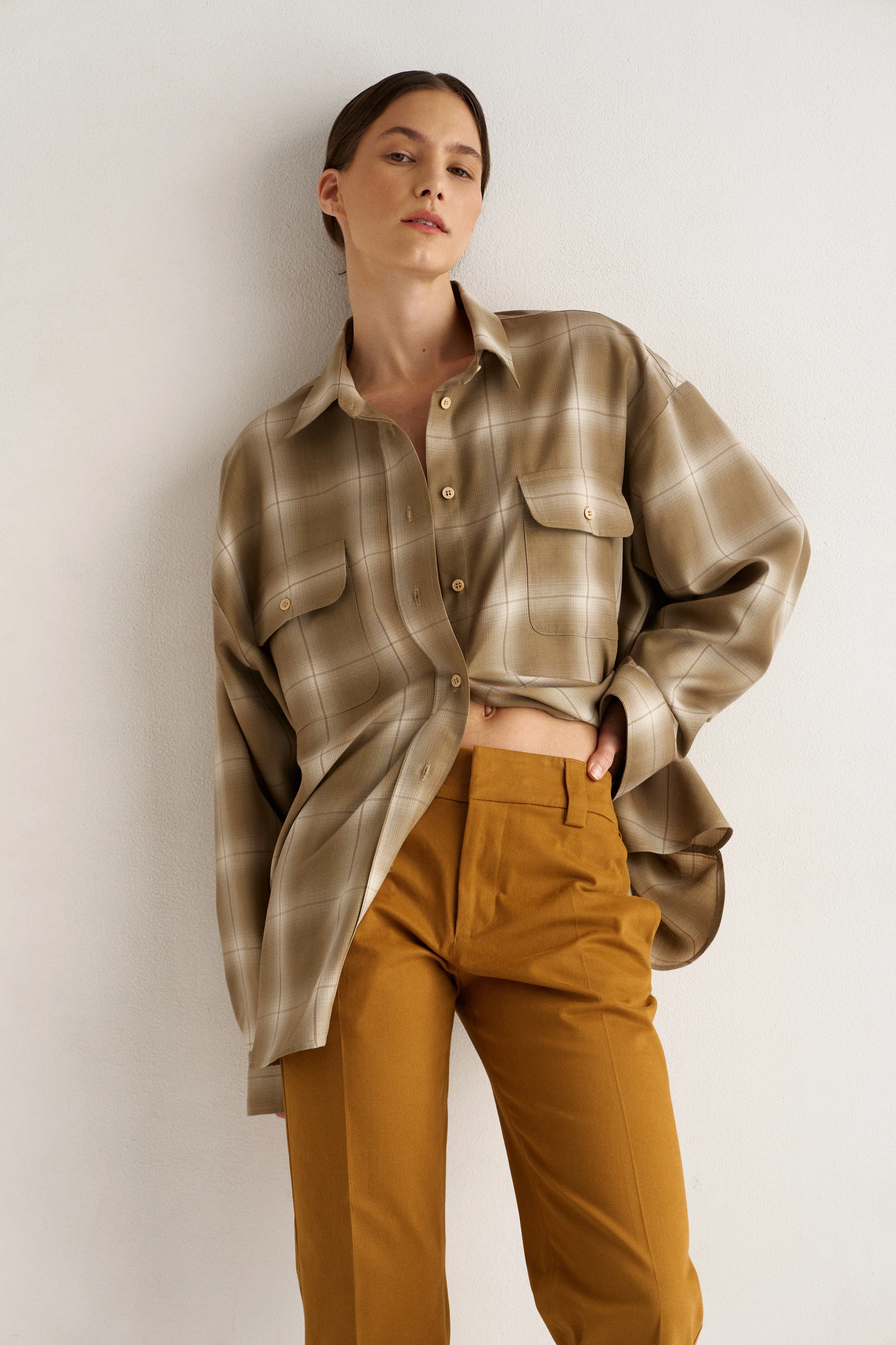 The Kick Trouser in Mustard sold by Jamie Haller product image thumbnail 5