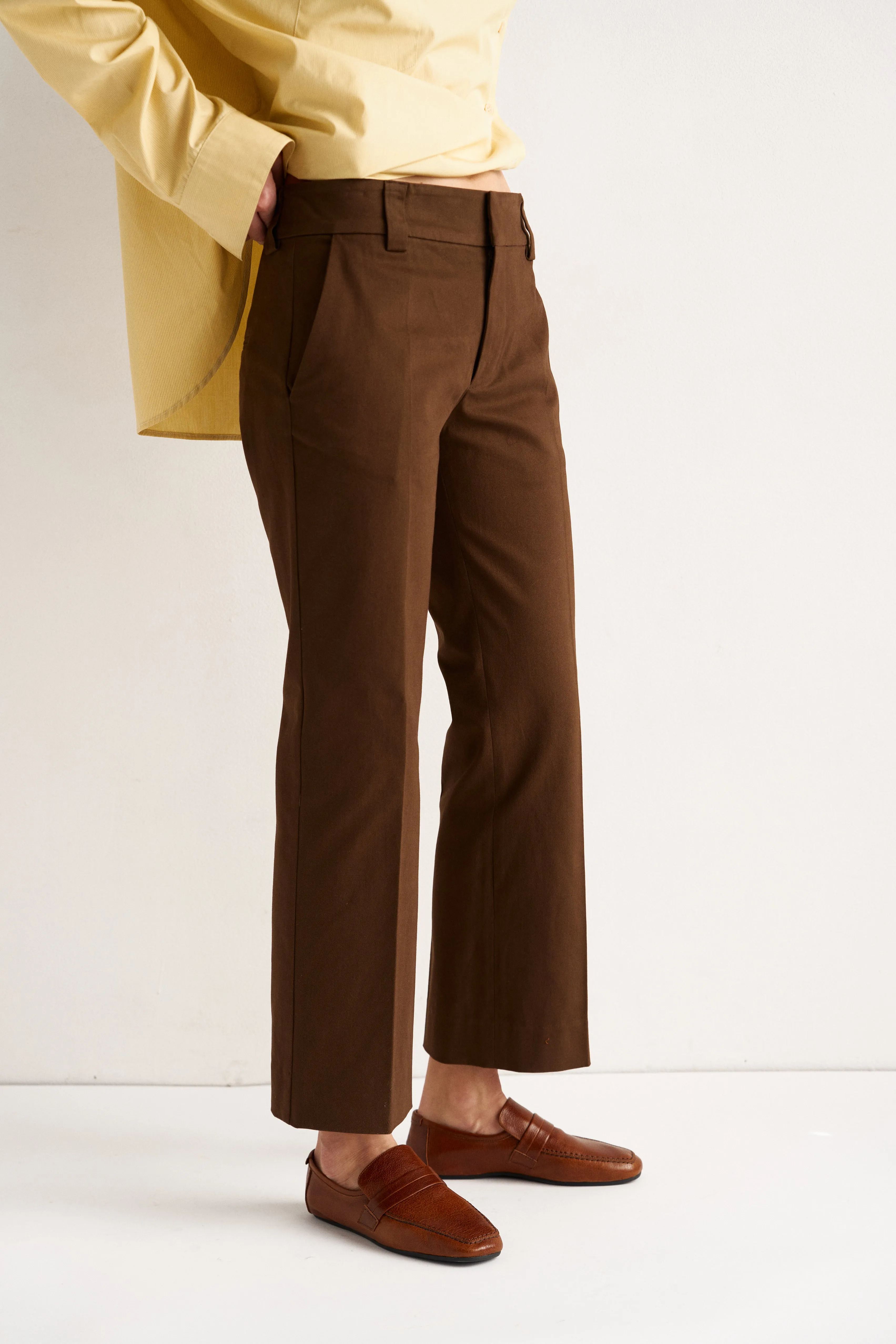 The Kick Trouser in Brown sold by Jamie Haller product image thumbnail 2