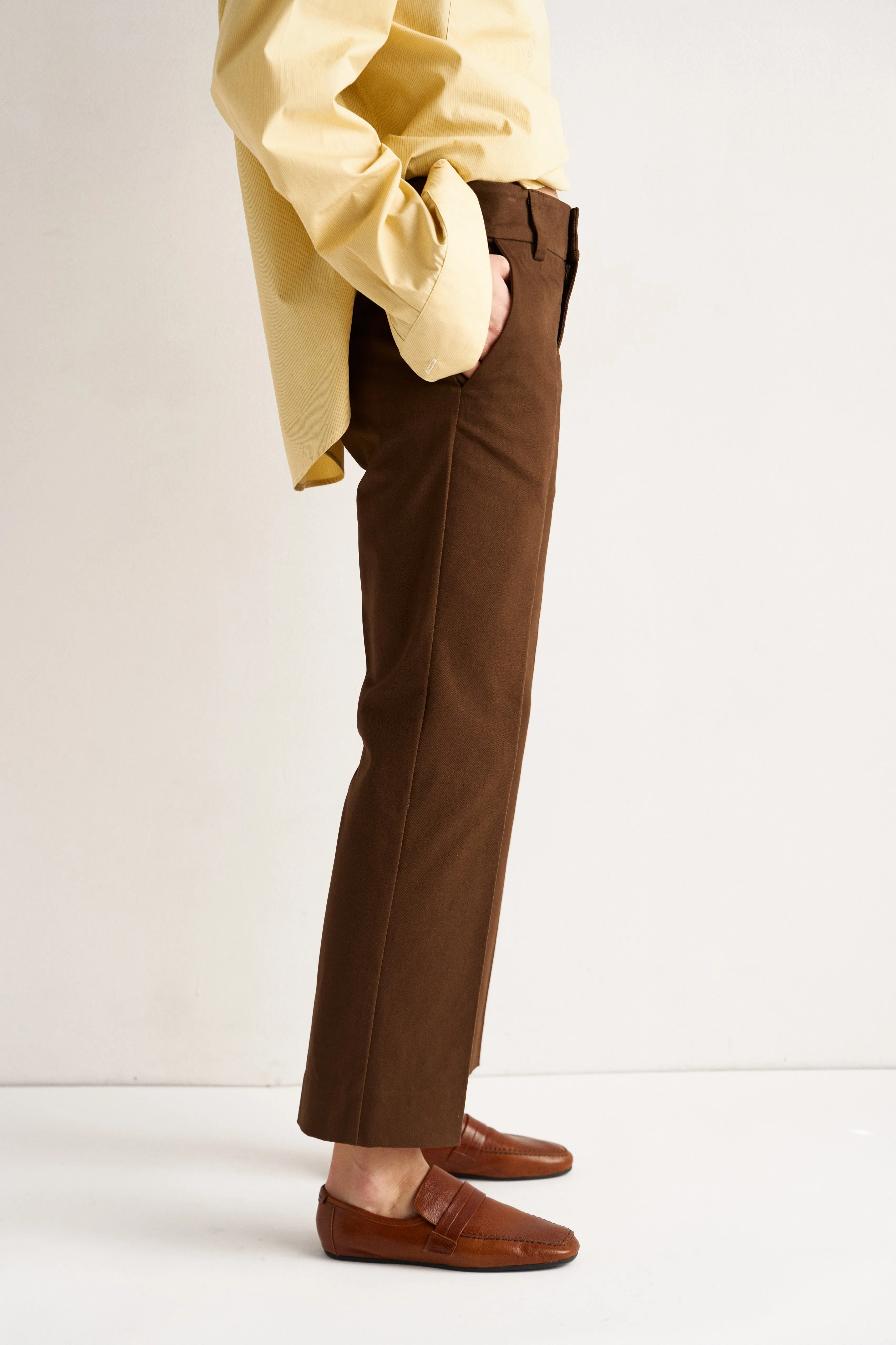 The Kick Trouser in Brown sold by Jamie Haller product image thumbnail 3