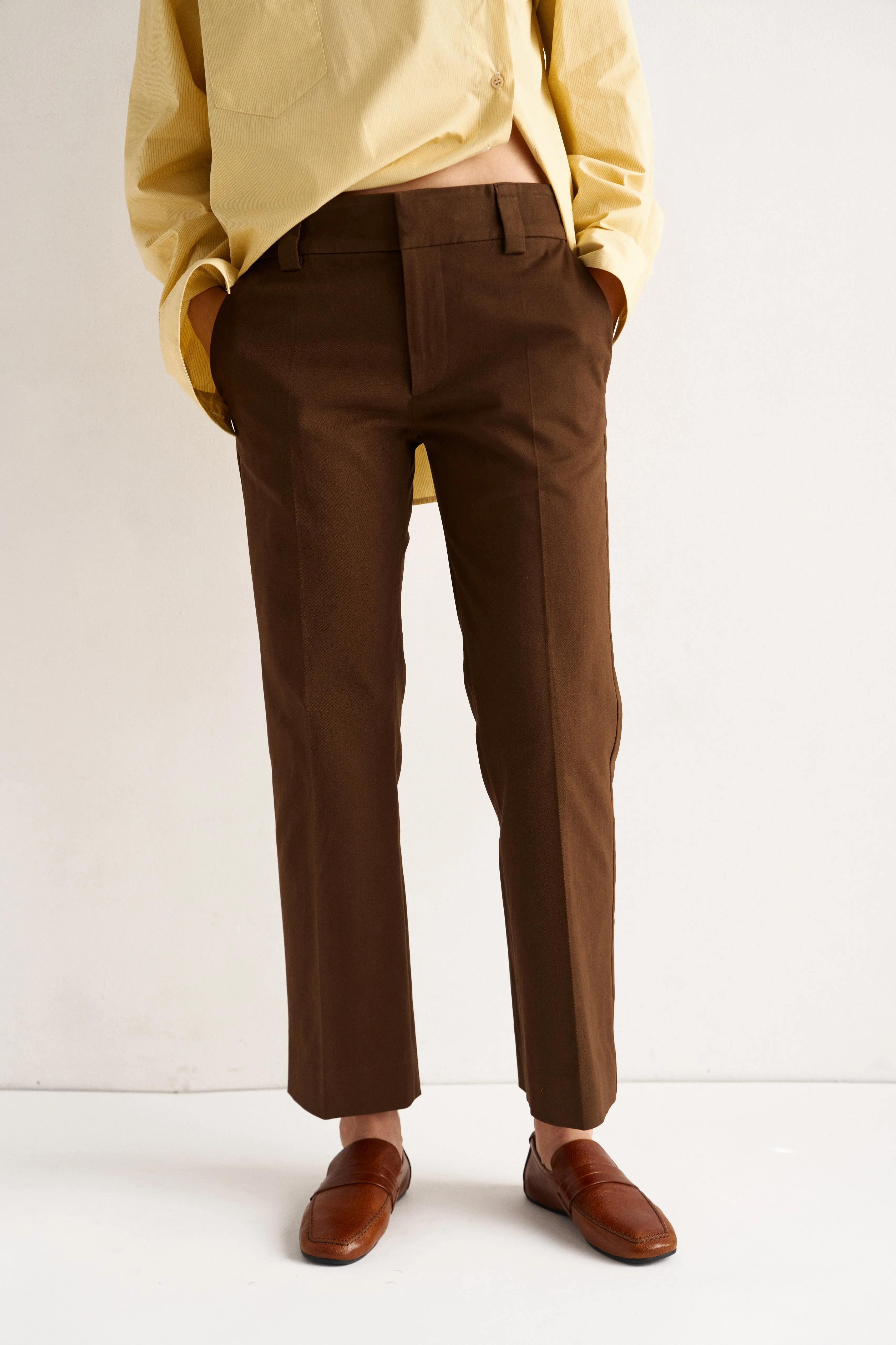 The Kick Trouser in Brown sold by Jamie Haller product image thumbnail 4