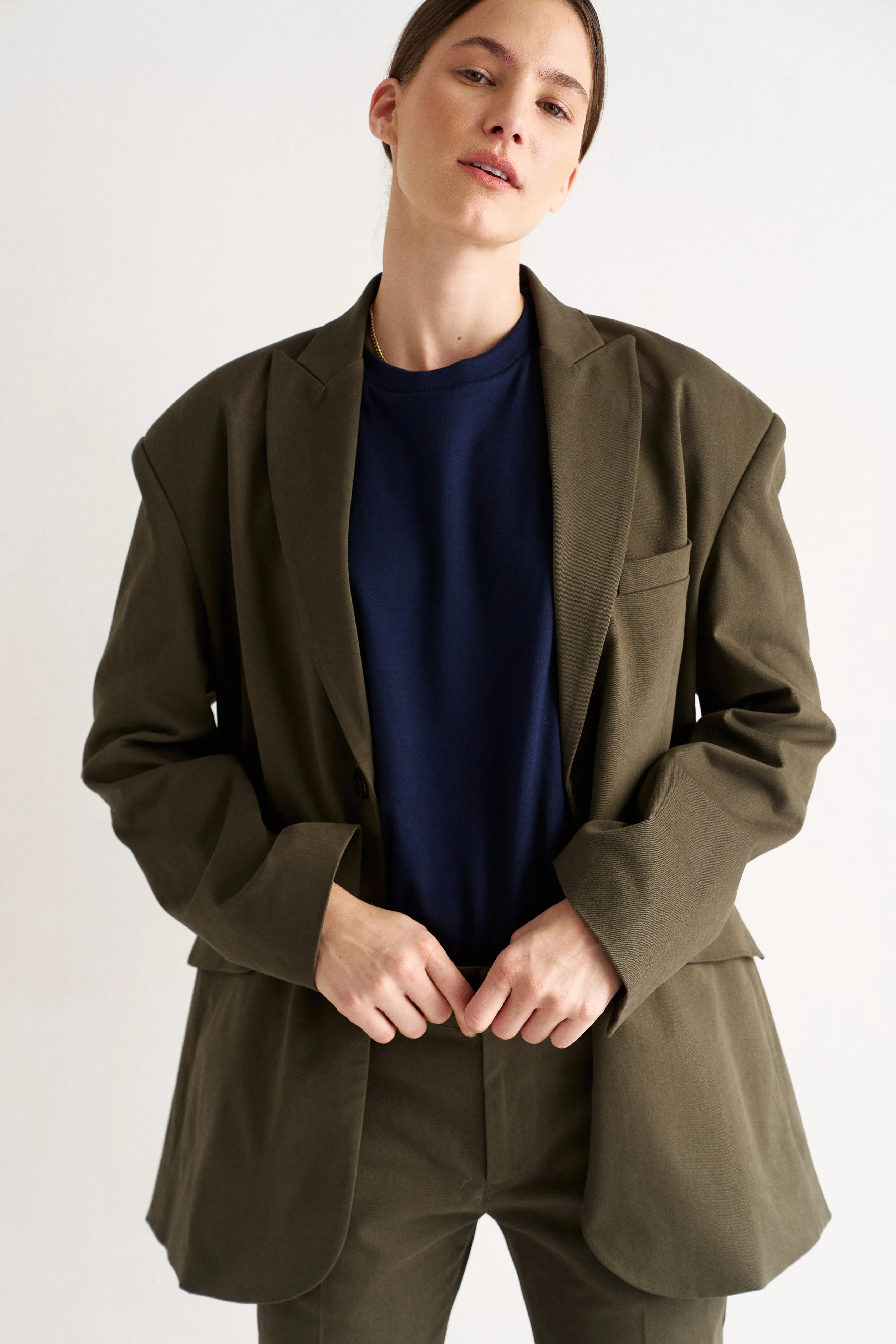 The Oversized Blazer in Olive sold by Jamie Haller product image thumbnail 5