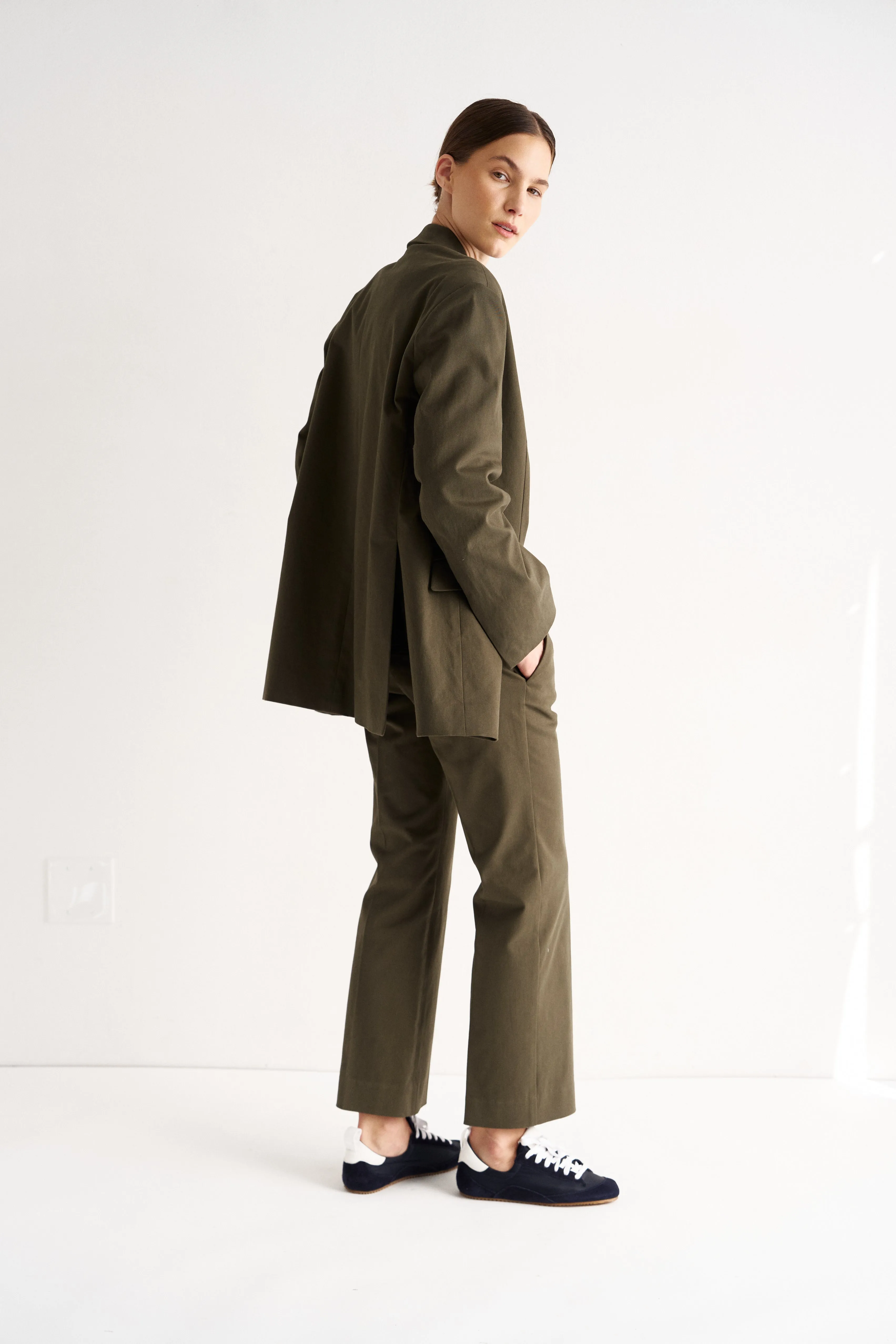 The Oversized Blazer in Olive sold by Jamie Haller product image thumbnail 4