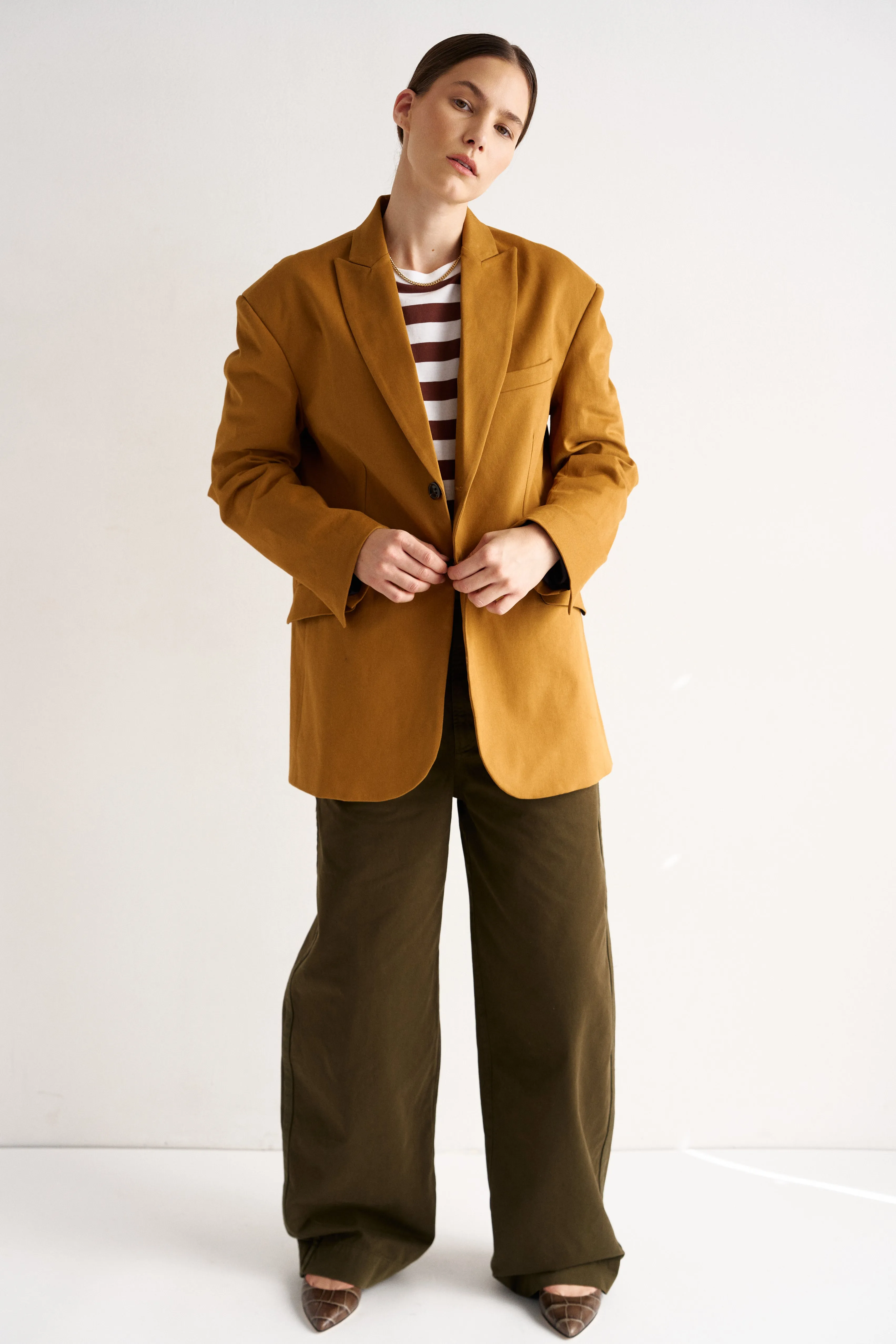 The Oversized Blazer in Mustard sold by Jamie Haller product image thumbnail 2