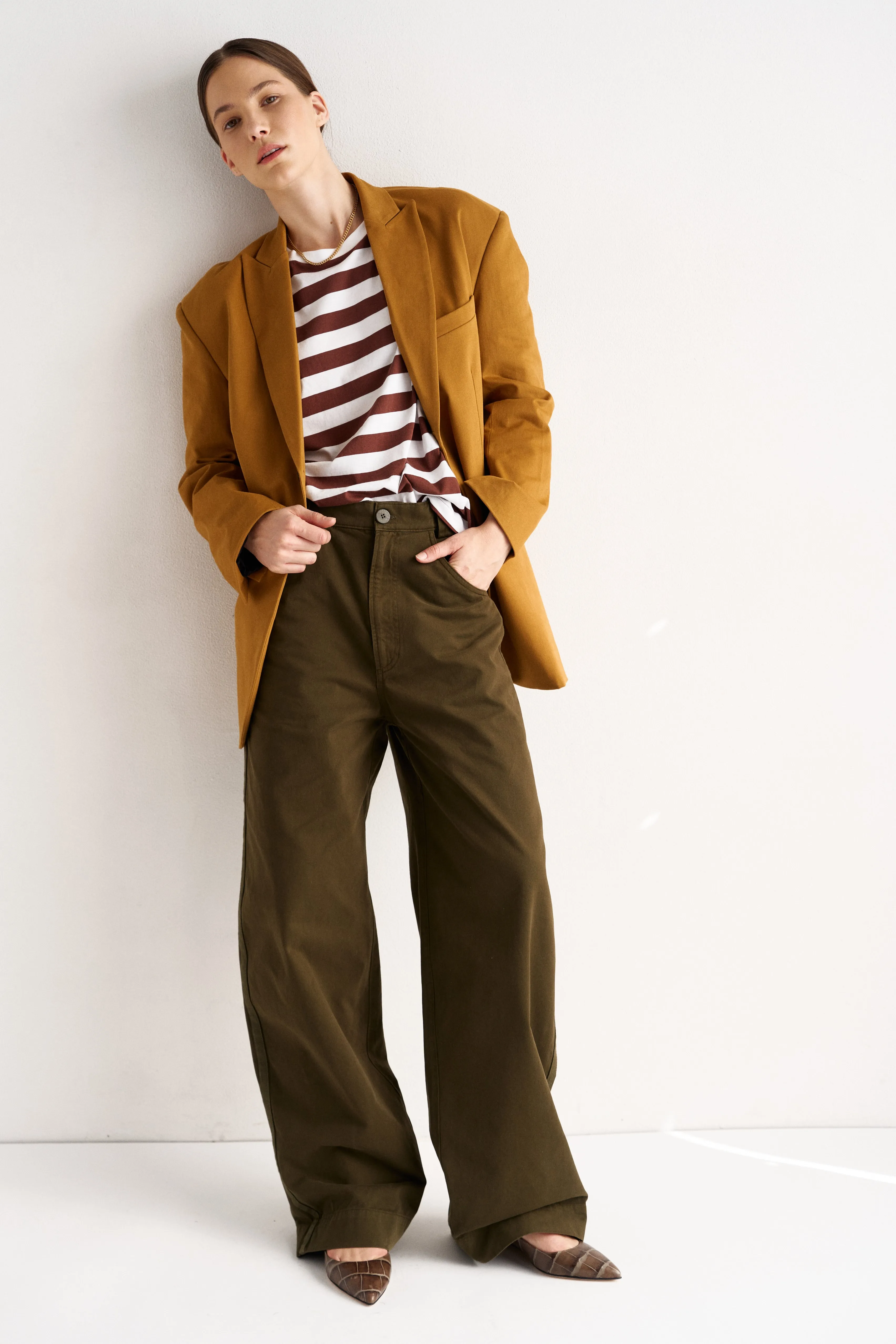 The Oversized Blazer in Mustard sold by Jamie Haller product image thumbnail 4