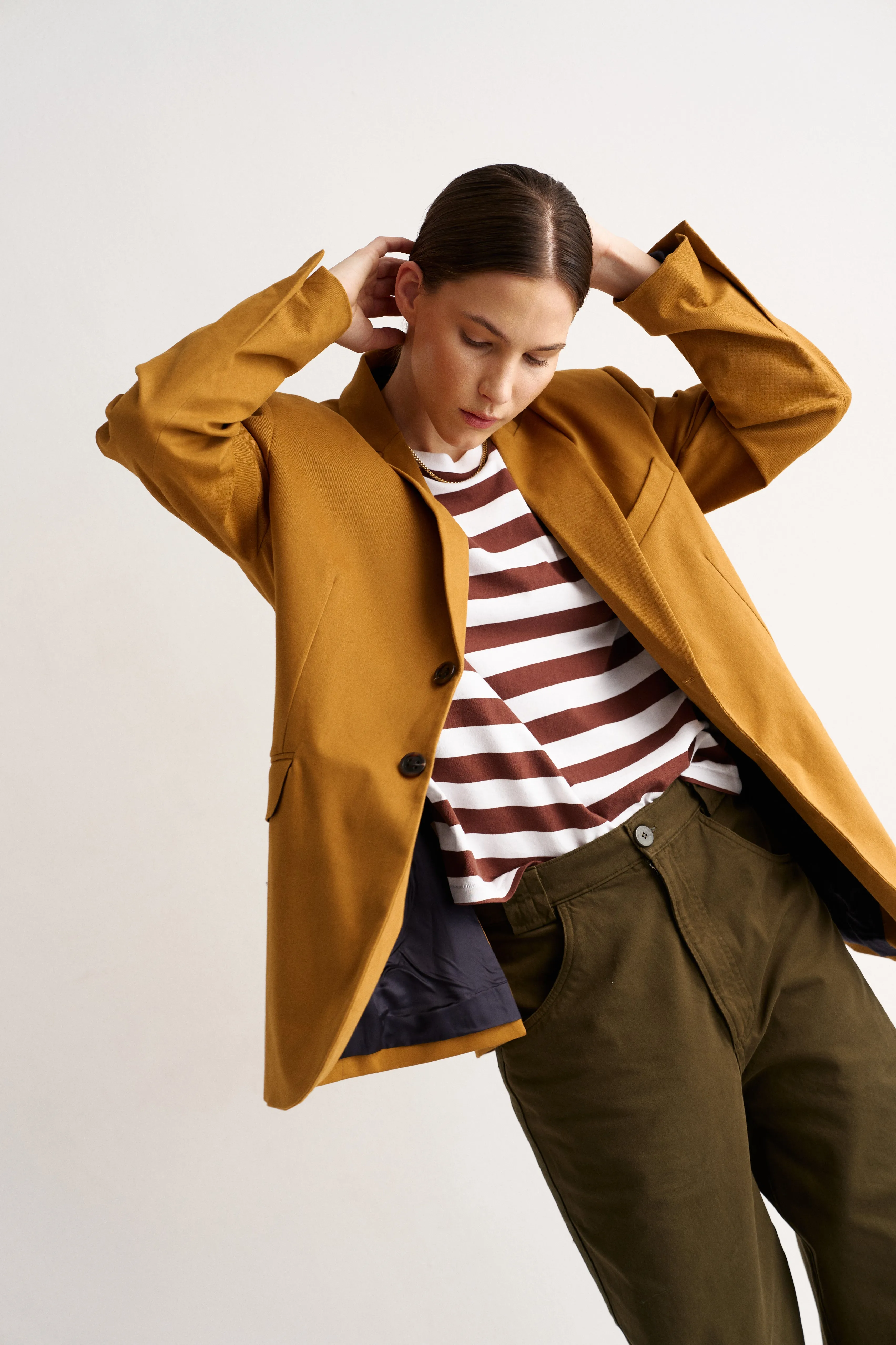 The Oversized Blazer in Mustard sold by Jamie Haller product image thumbnail 3