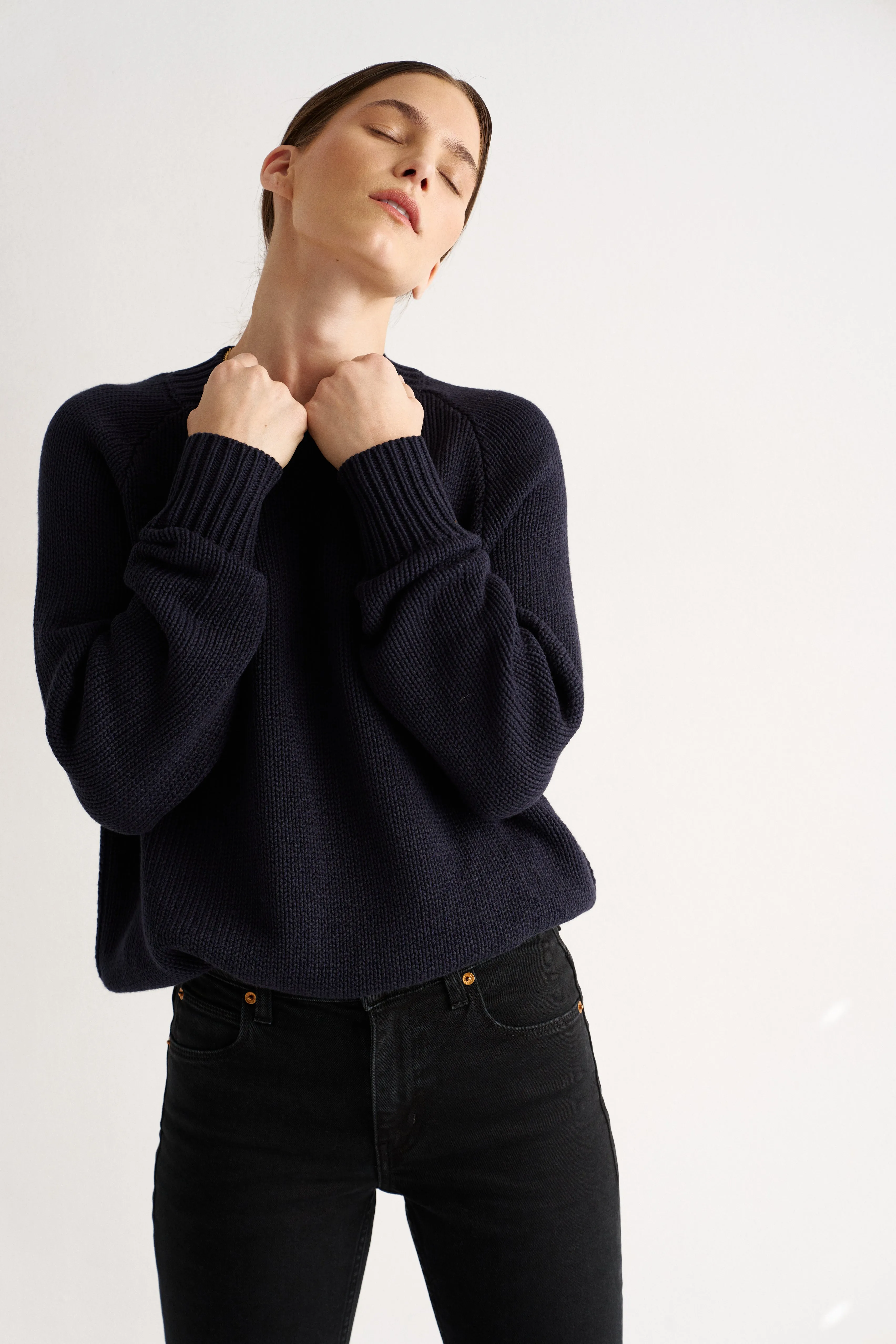 The New Crew in Navy sold by Jamie Haller product image thumbnail 4