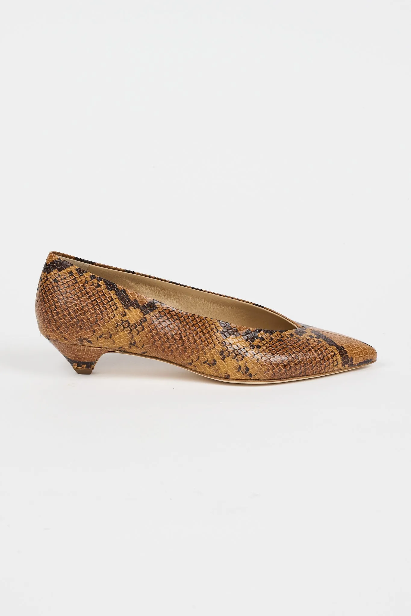 The Trap Pump in Mustard Python sold by Jamie Haller product image thumbnail 2
