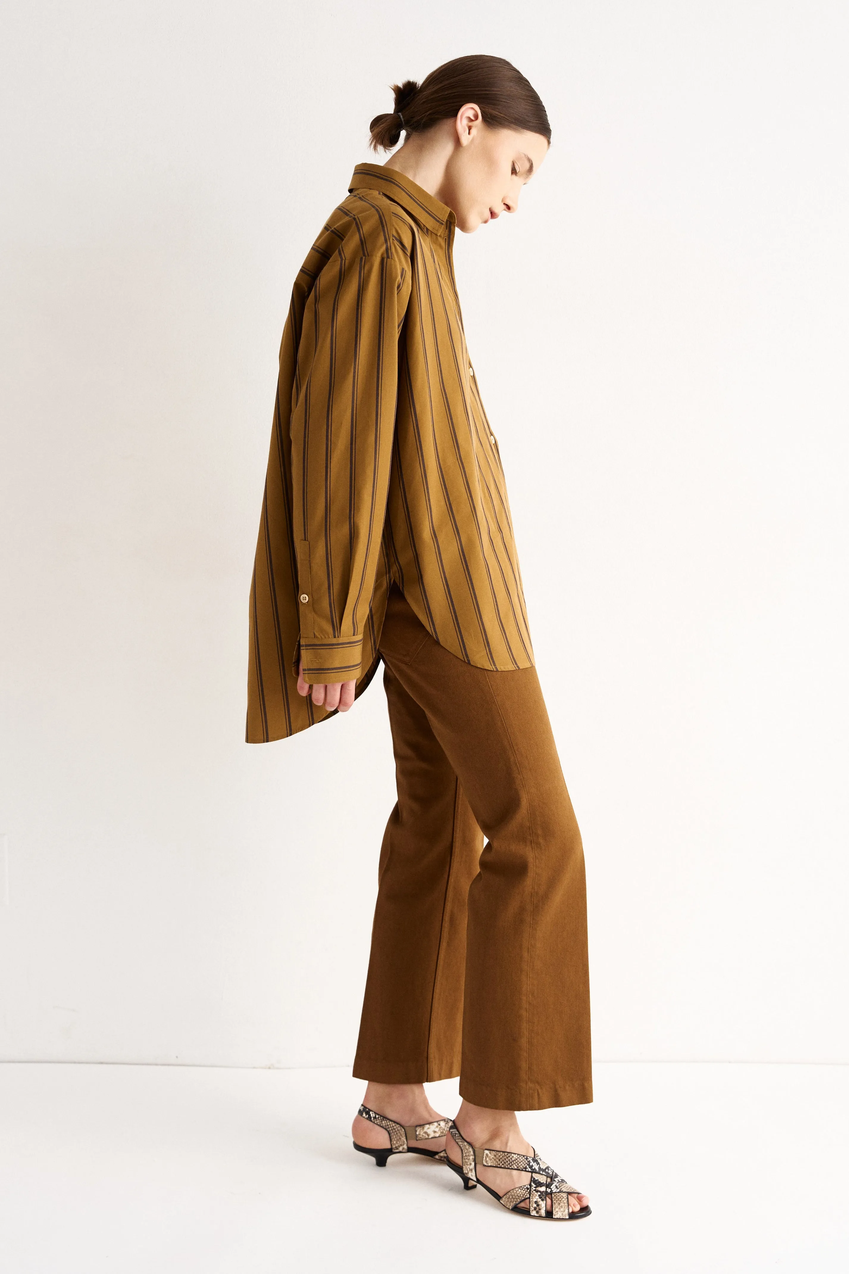 The Essential Shirt in Goldenrod Stripe sold by Jamie Haller product image thumbnail 4