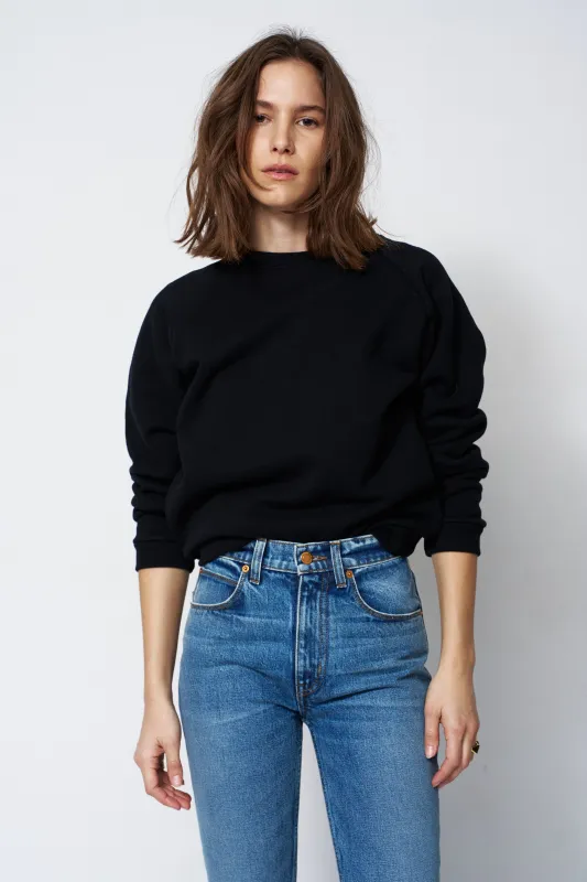 The Daily Sweatshirt in Black made by Jamie Haller