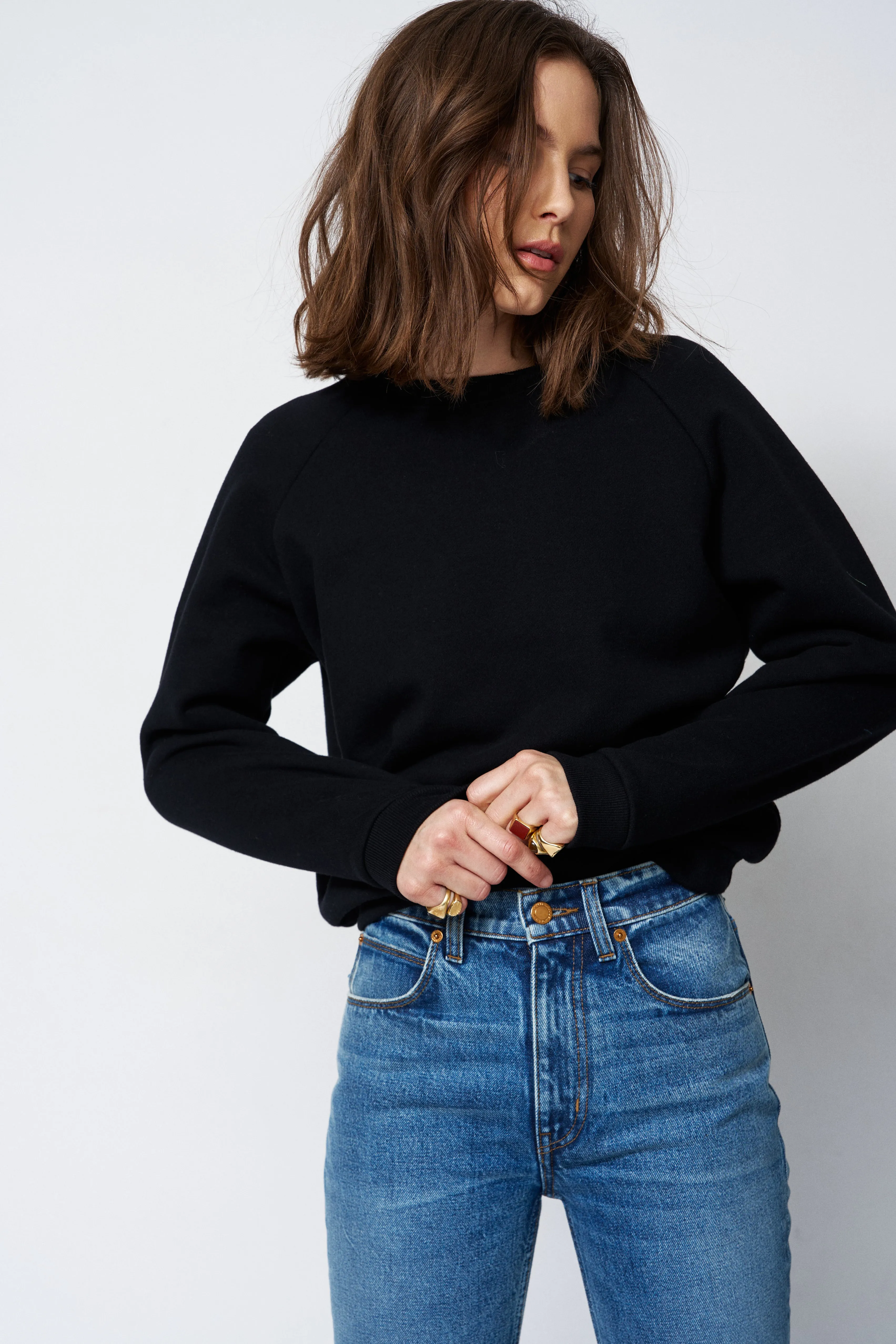 The Daily Sweatshirt in Black sold by Jamie Haller product image thumbnail 4