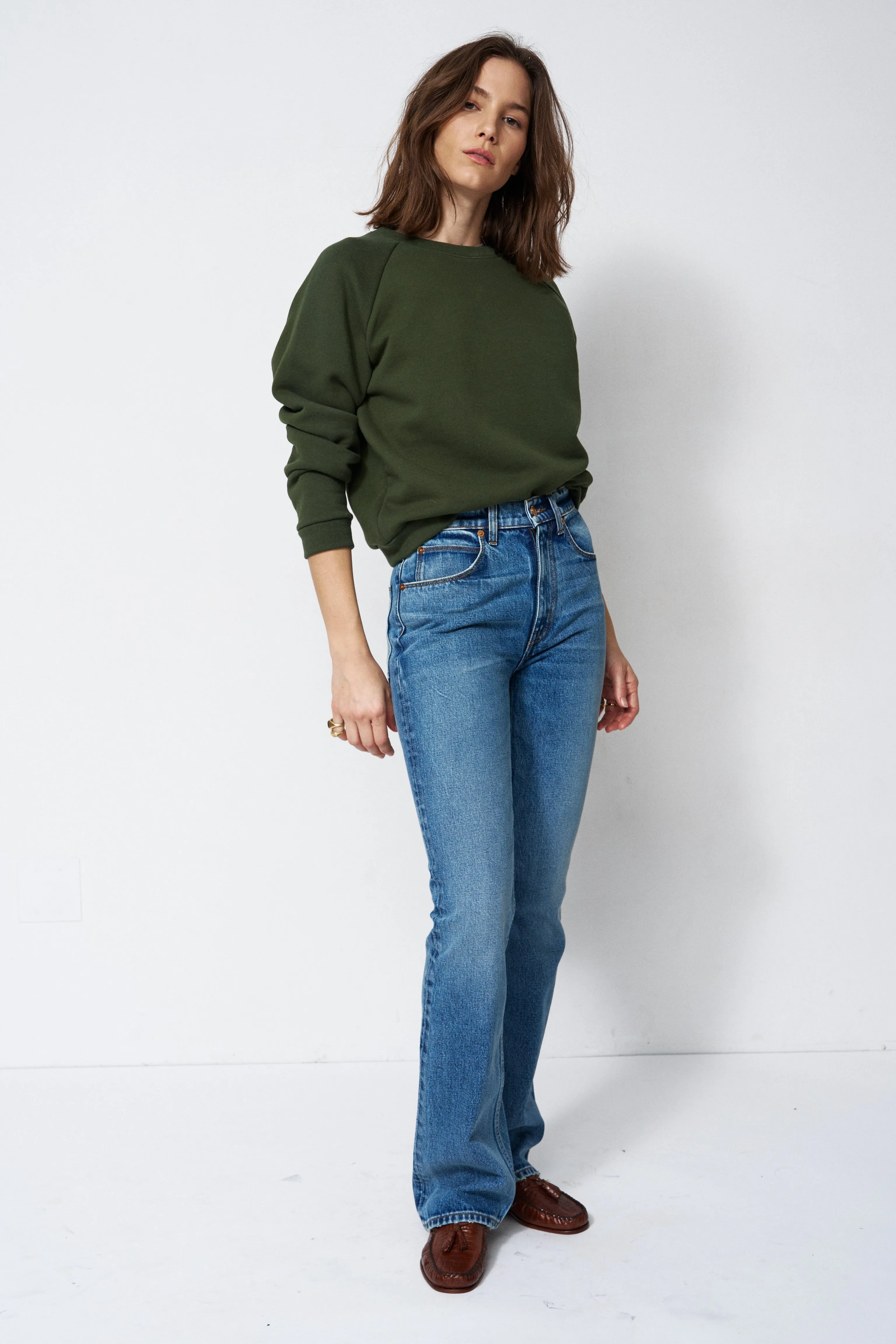The Daily Sweatshirt in Pine sold by Jamie Haller product image thumbnail 5