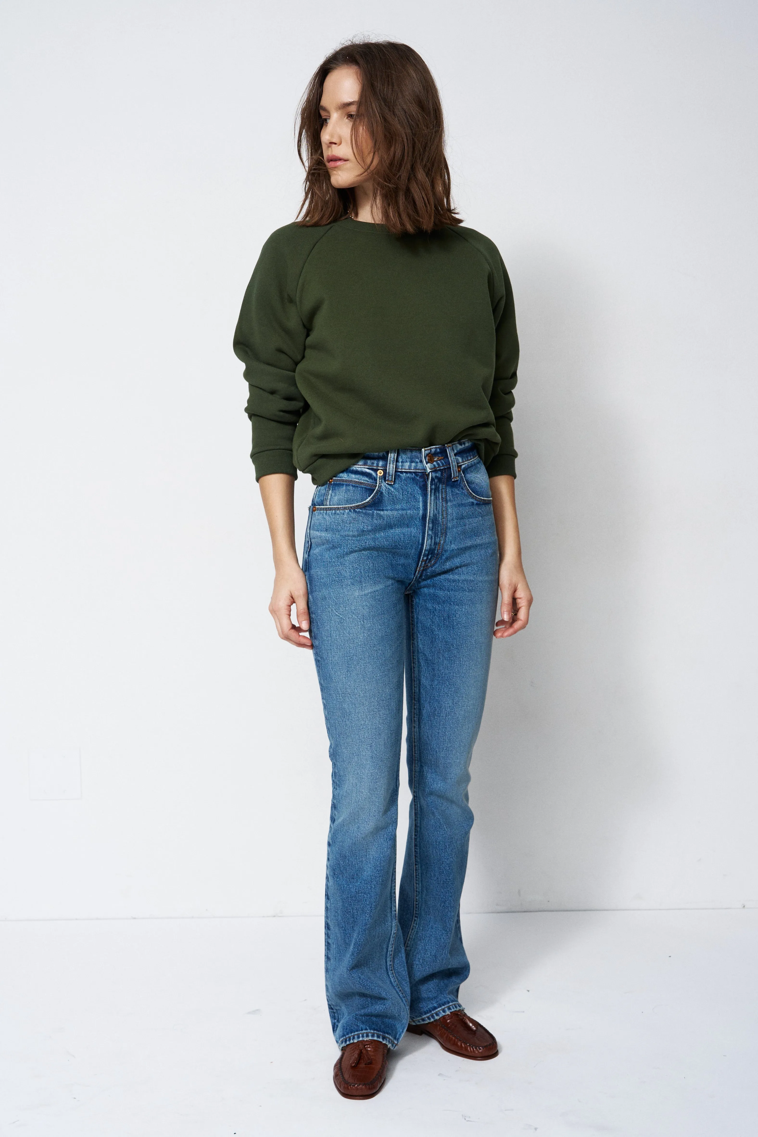 The Daily Sweatshirt in Pine sold by Jamie Haller product image thumbnail 4