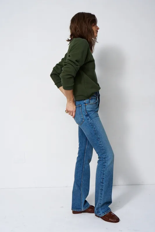 The Daily Sweatshirt in Pine made by Jamie Haller