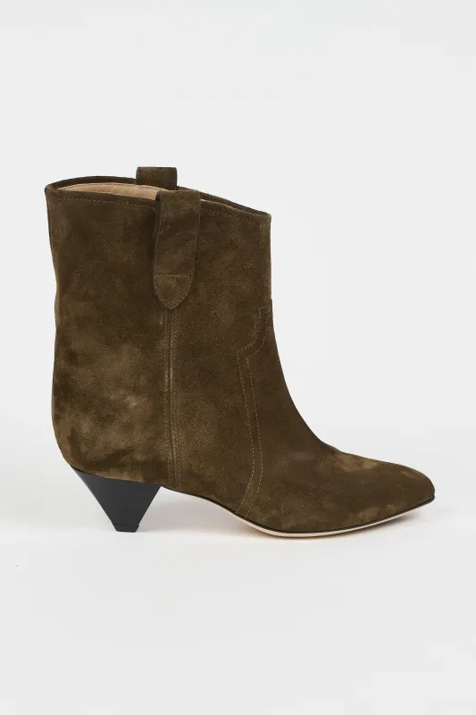 The Judd Boot in Olive made by Jamie Haller