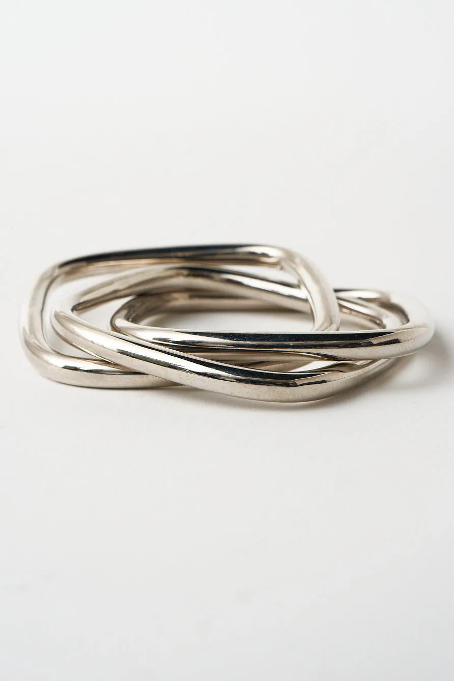 The Interlocking Bangle in Sterling Silver sold by Jamie Haller product image thumbnail 2