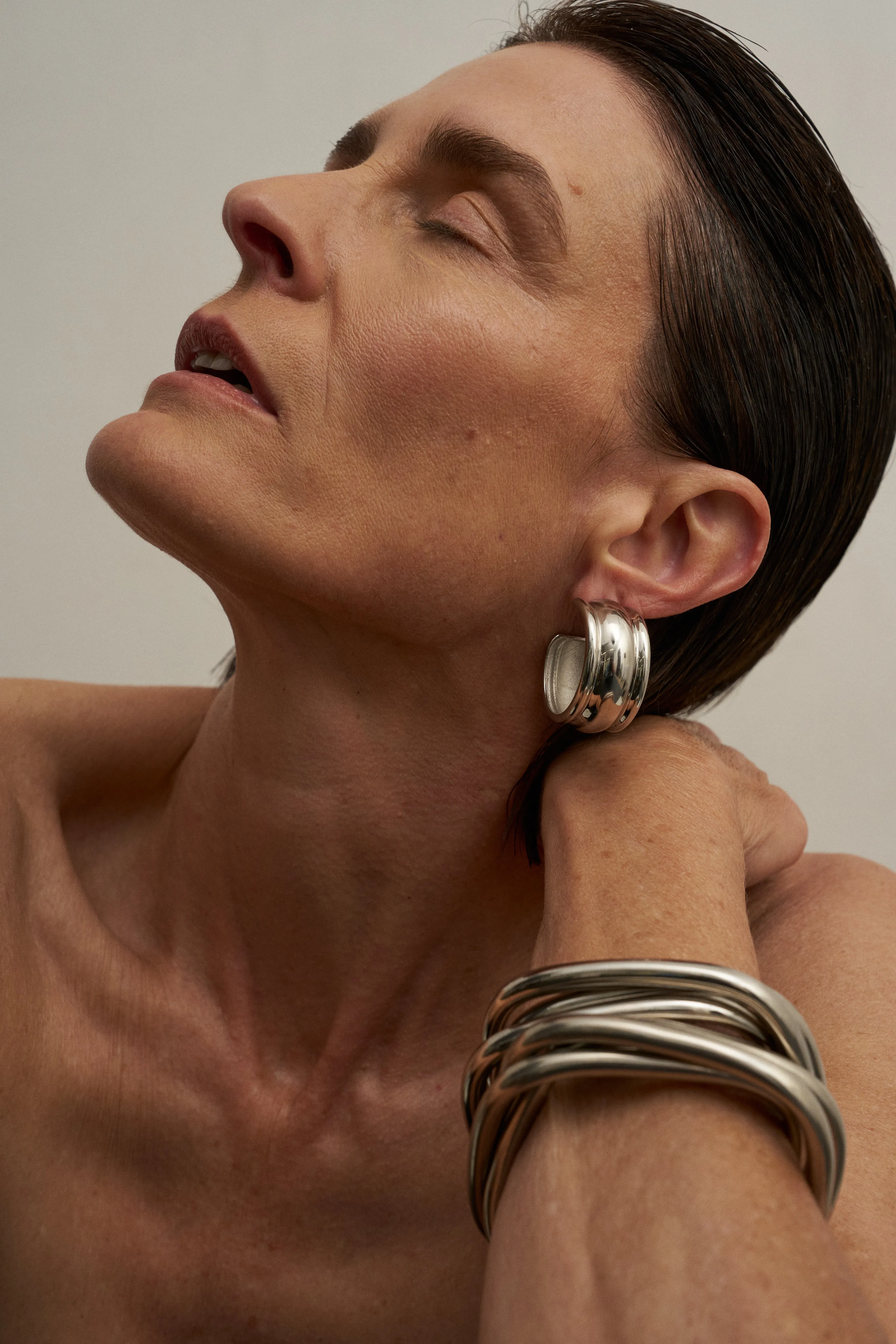 The Interlocking Bangle in Sterling Silver sold by Jamie Haller product image thumbnail 3
