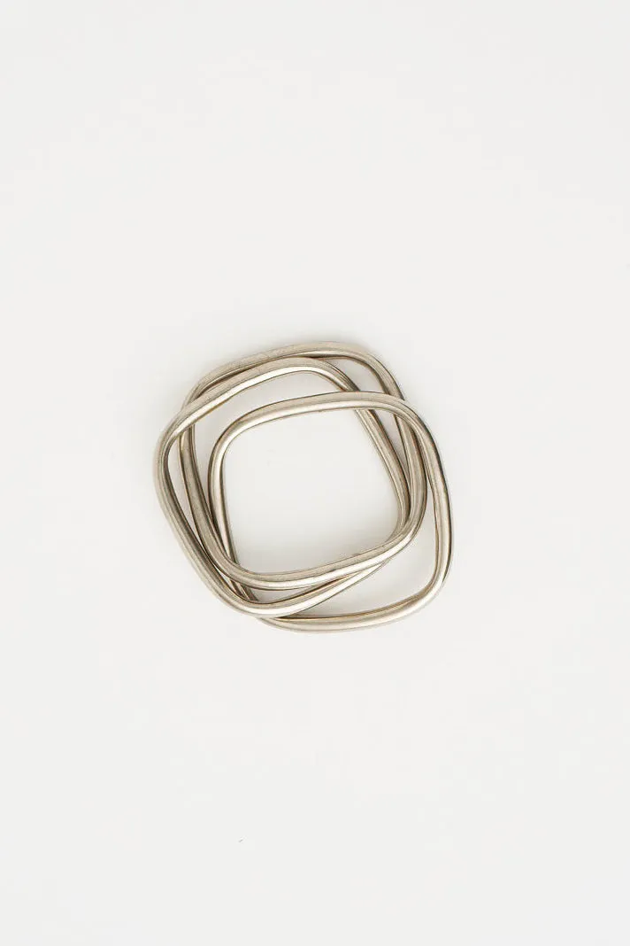 The Interlocking Bangle in Sterling Silver sold by Jamie Haller product image thumbnail 4