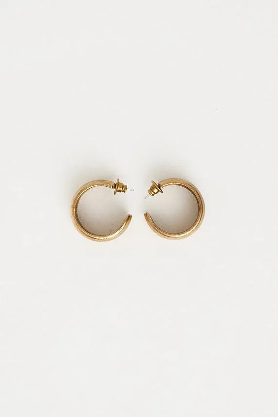 The Vera Hoop Earring in Gold sold by Jamie Haller product image thumbnail 3