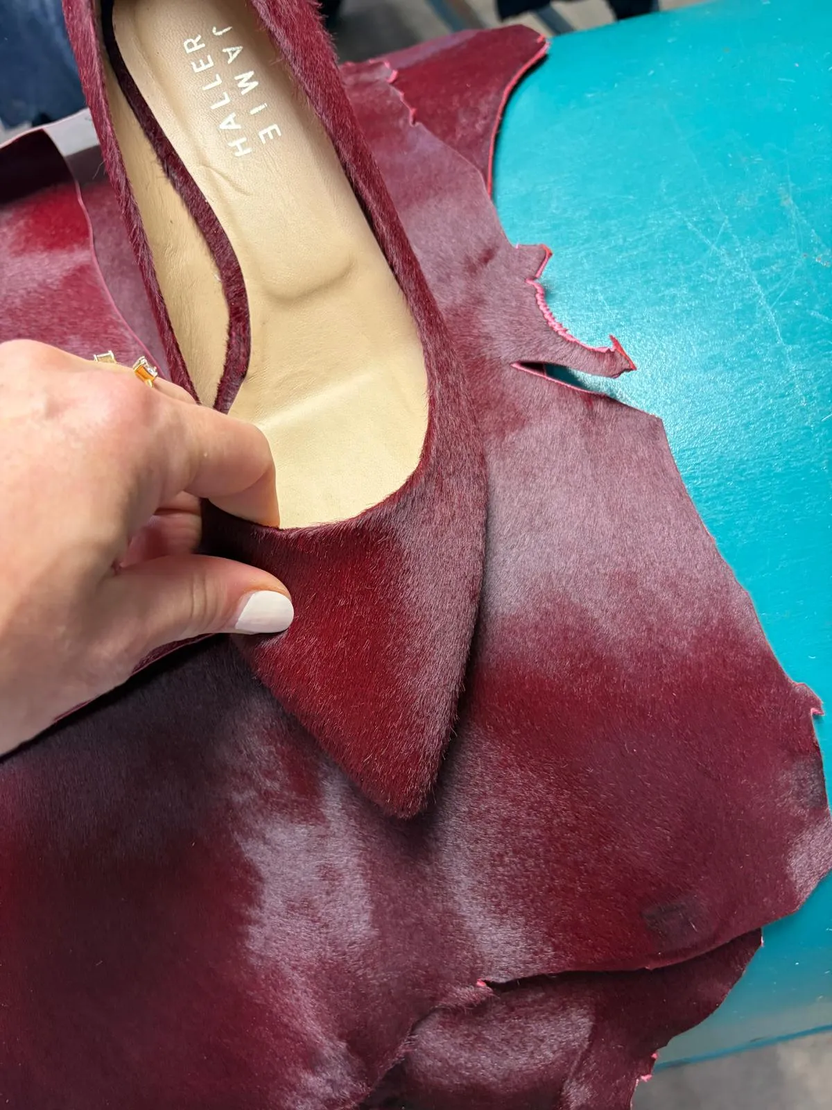 The Kitty Point Heel in Ponyhair Claret sold by Jamie Haller product image thumbnail 4