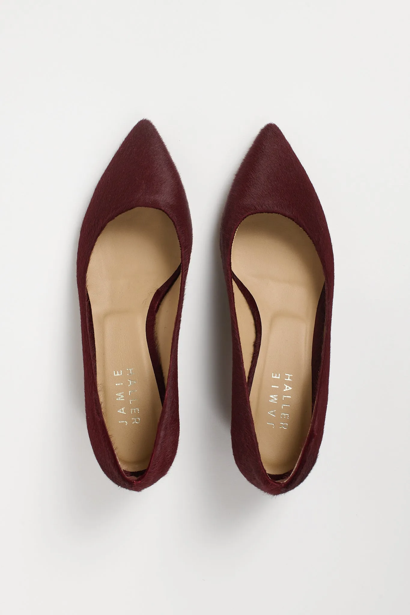 The Kitty Point Heel in Ponyhair Claret sold by Jamie Haller product image thumbnail 3