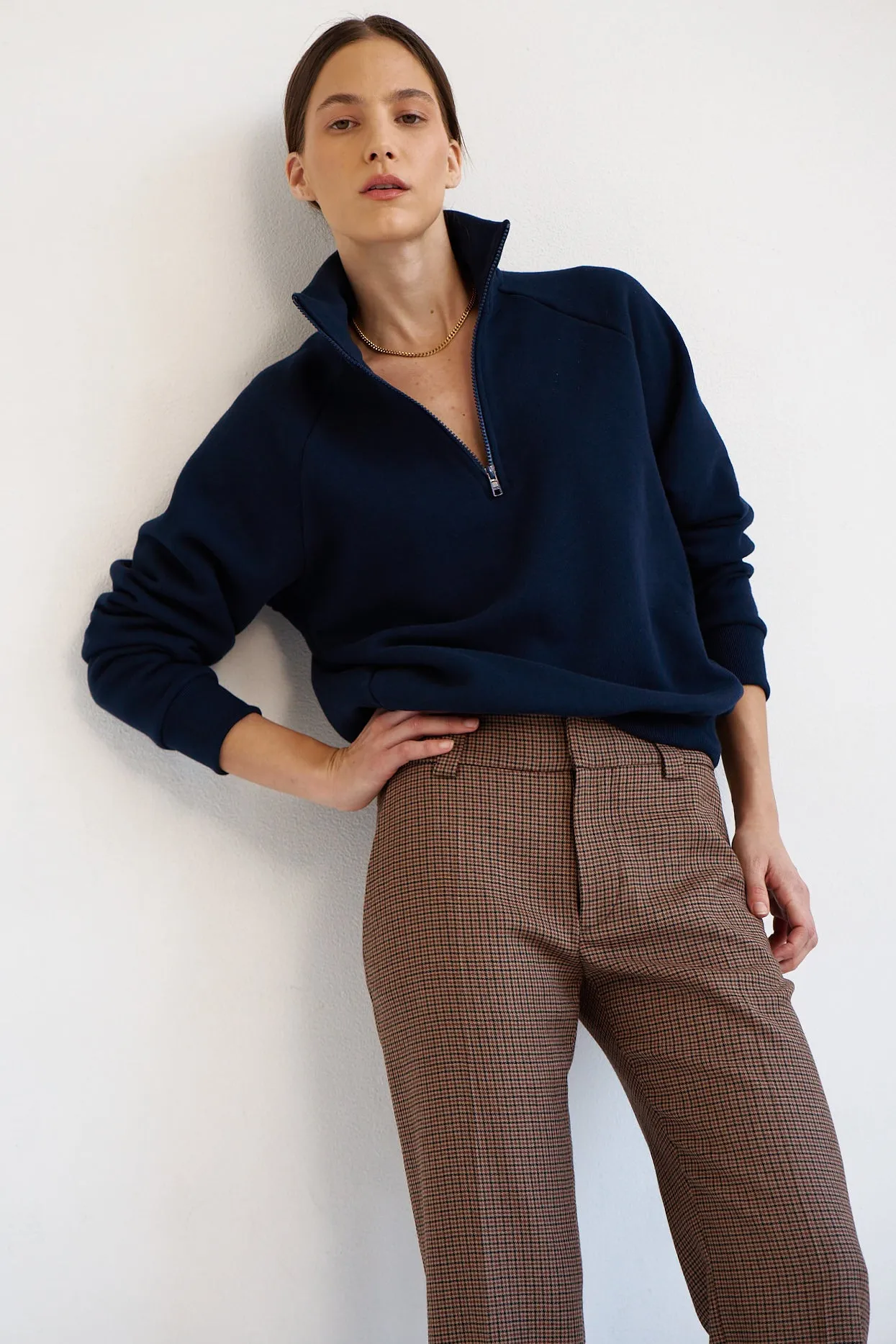 The Quarter Zip in Navy sold by Jamie Haller product image thumbnail 2