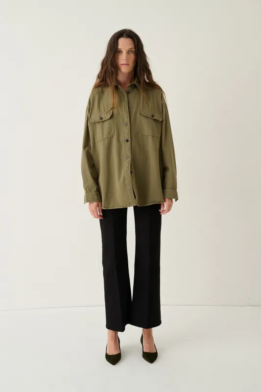 The Big Shirt in Loden made by Jamie Haller