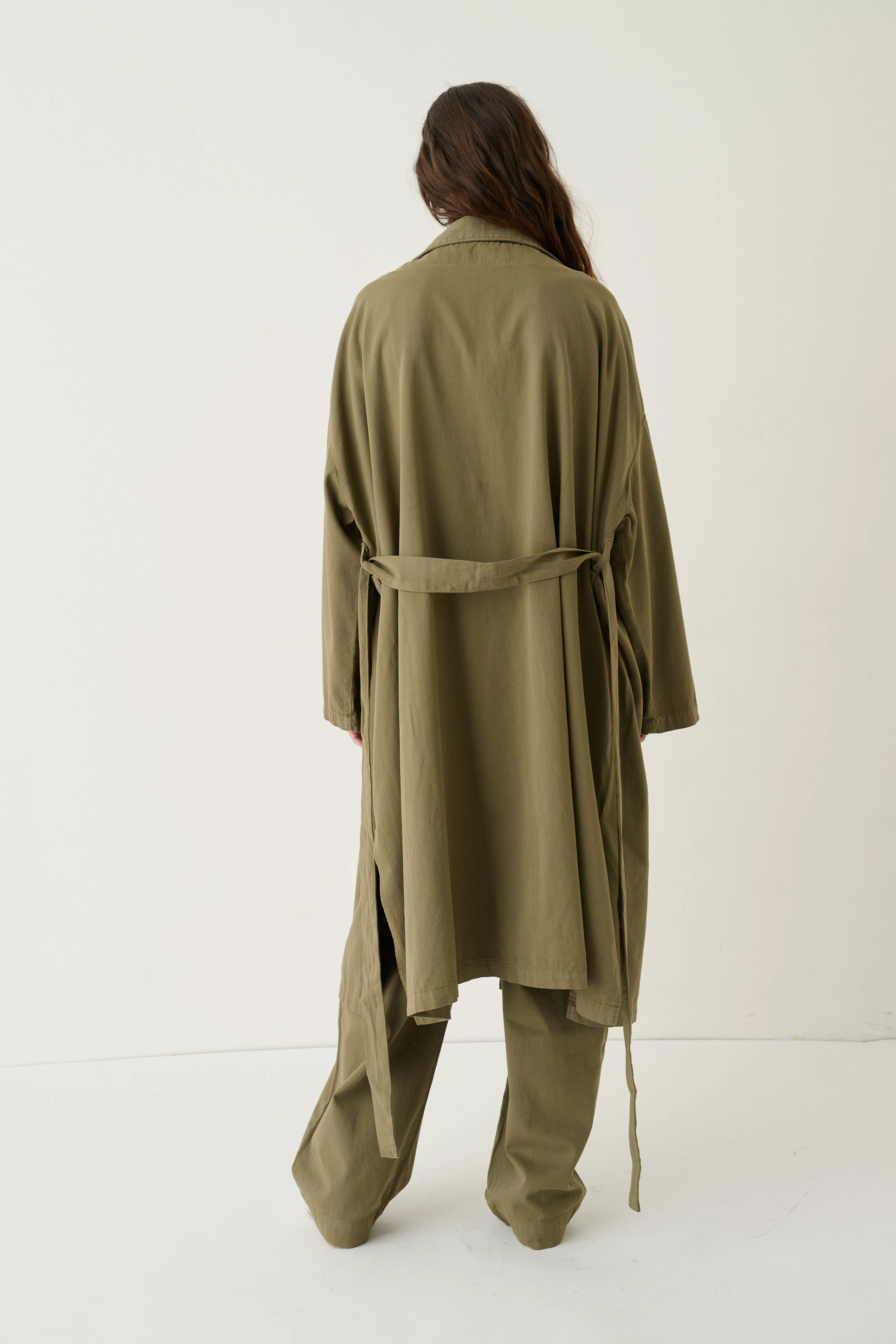 The York Robe in Loden sold by Jamie Haller product image thumbnail 2