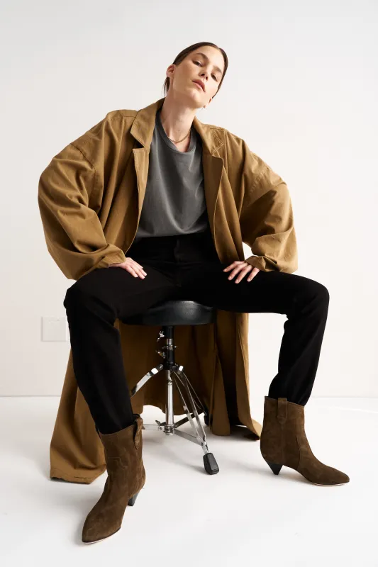 The York Robe in Camel made by Jamie Haller