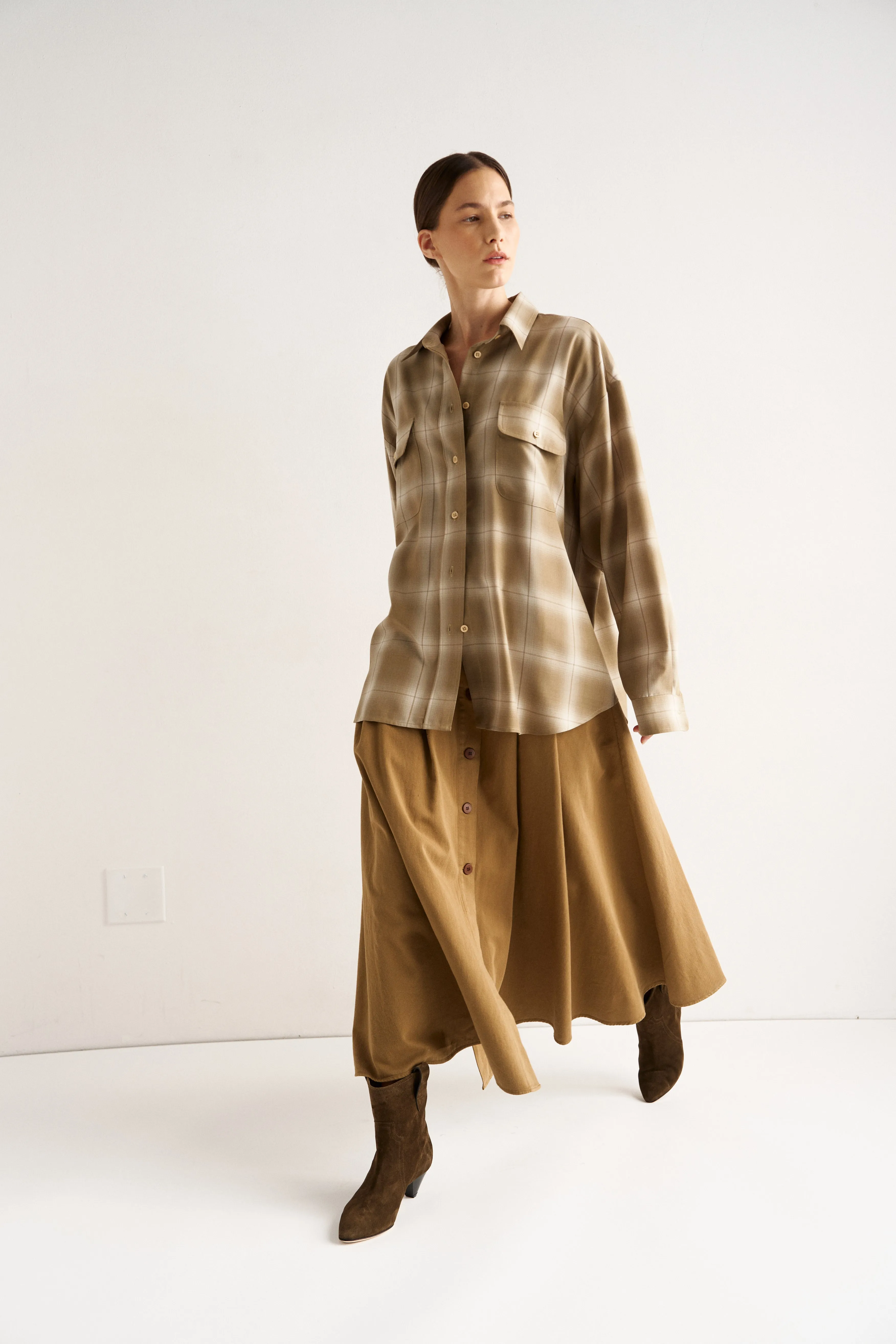 The Venetian Skirt in Camel sold by Jamie Haller product image thumbnail 4