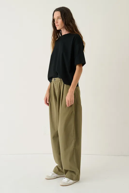 The Tapered Trouser in Loden made by Jamie Haller