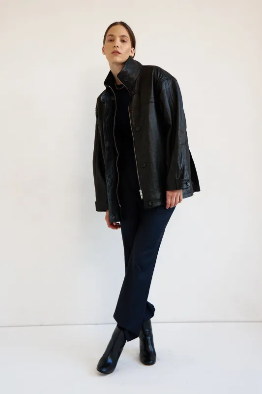 The Minimal Anorak Jacket in Black made by Jamie Haller